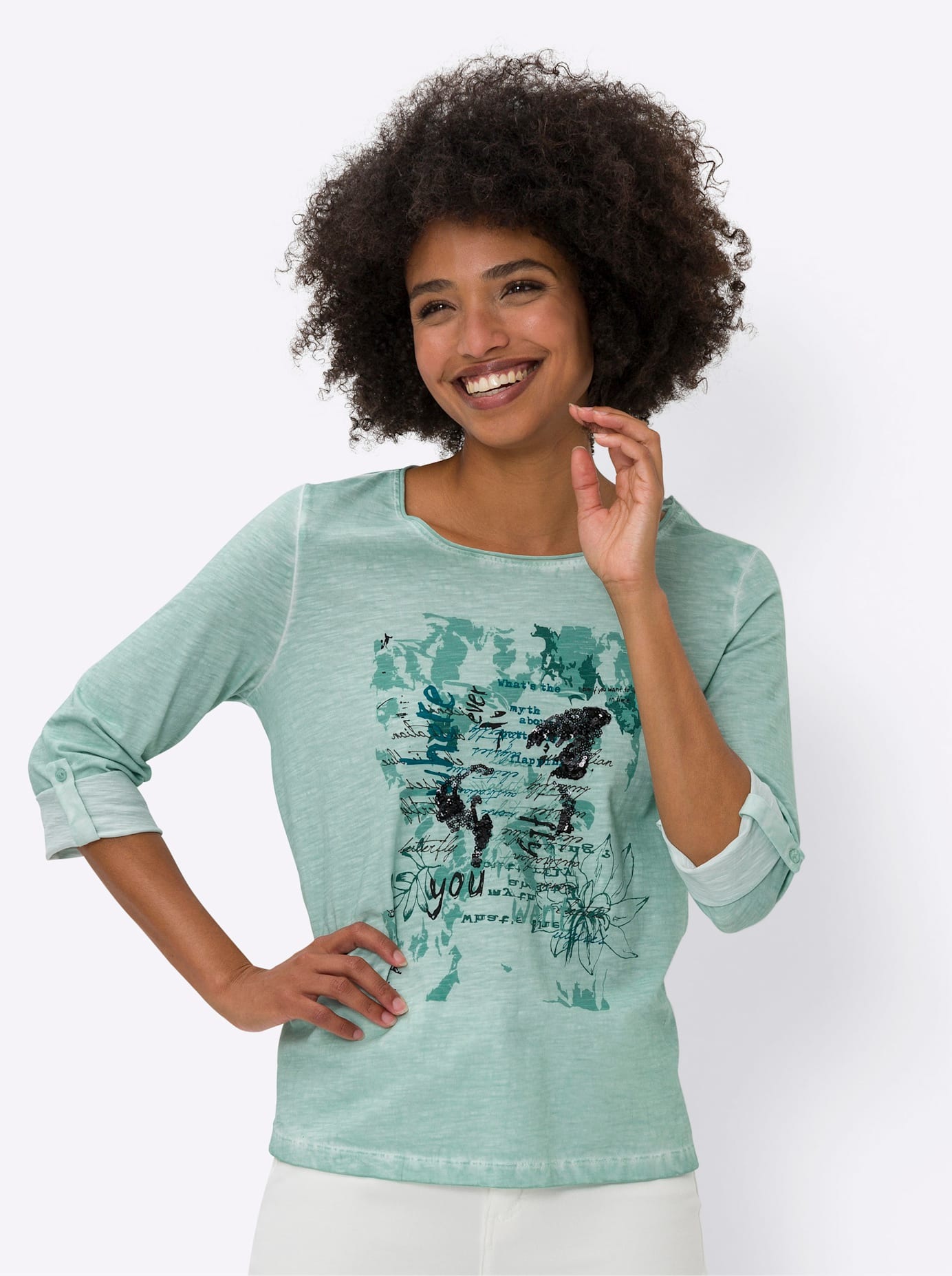 heine 3/4-Arm-Shirt »Shirt«, (1 tlg.)
