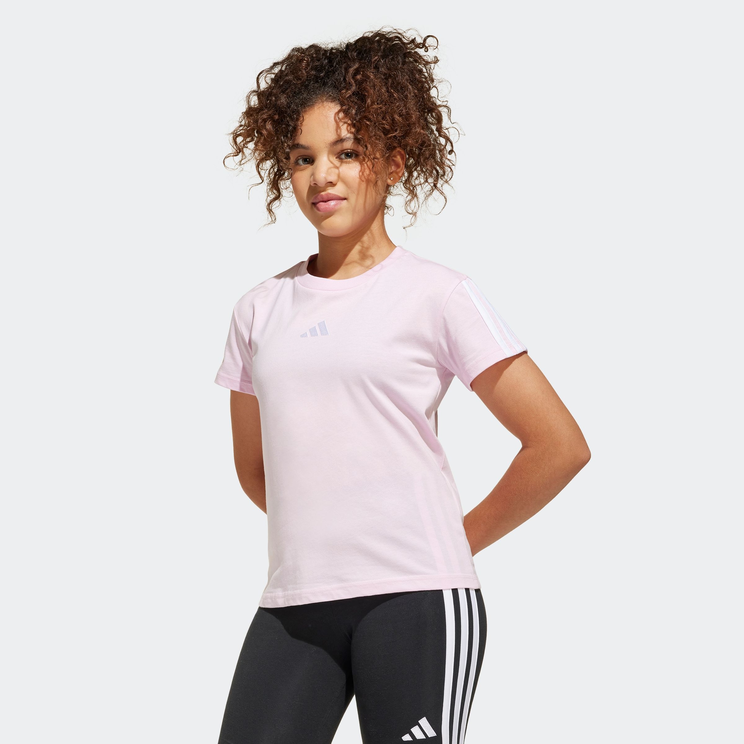 Adidas Sportswear T-Shirt "Essentials Kids" Für Kinder, Mit Rundhalsausschnitt, Ohne Verschluss, Aus Baumwolle