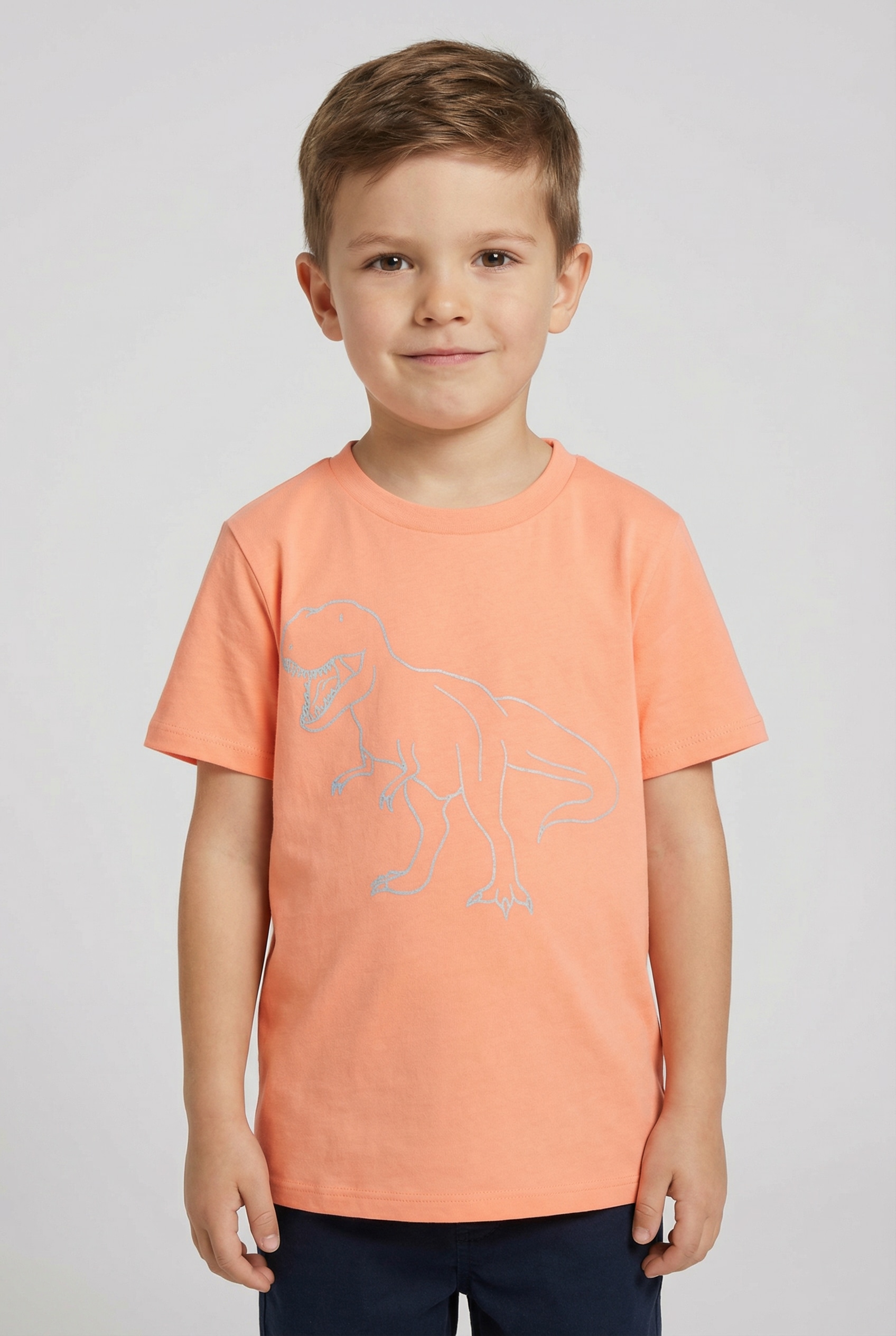 TOM TAILOR T-Shirt mit in der Nacht leuchtendem Dino-Print