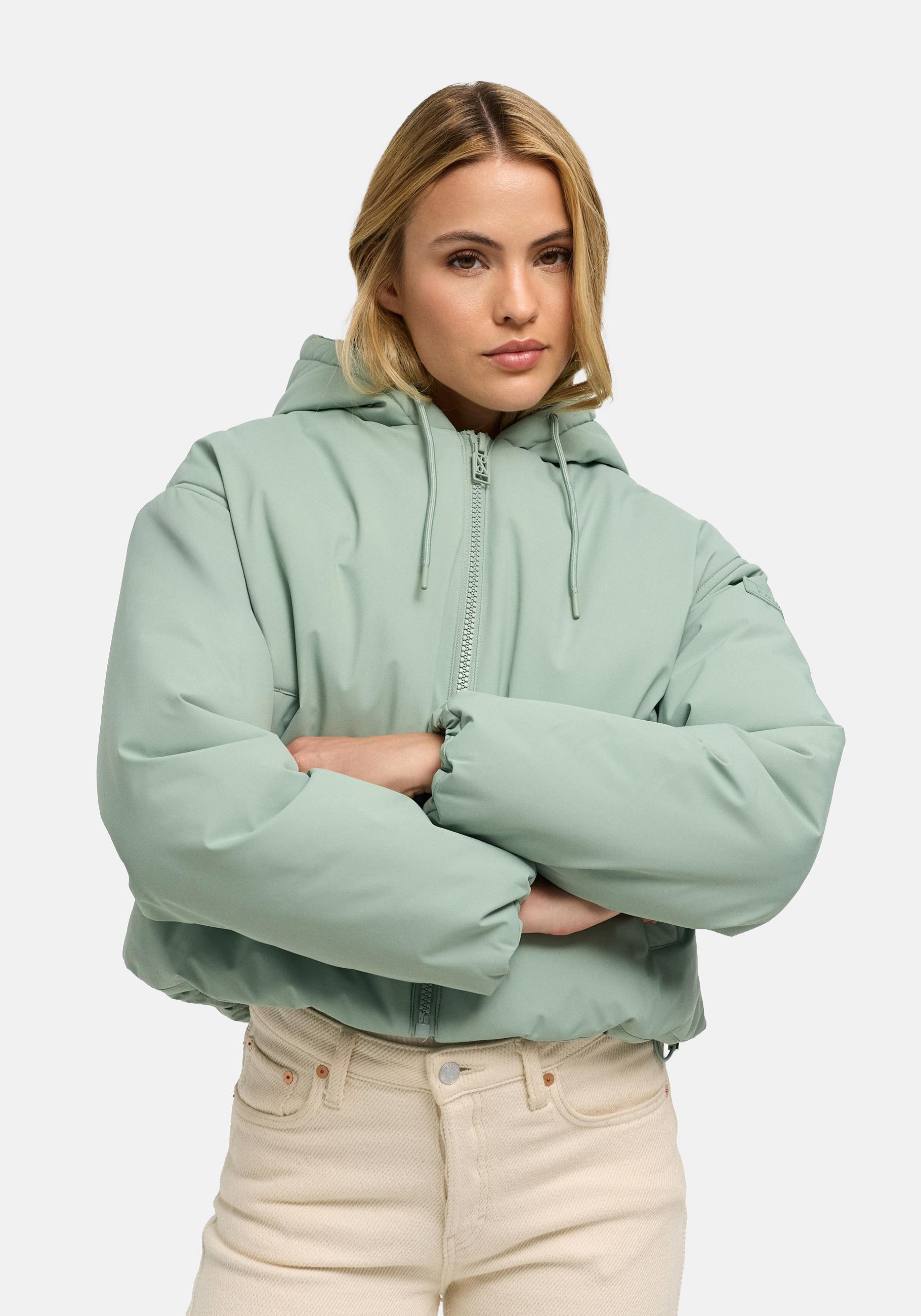 Navahoo Winterjacke "Biscuitaa 14" mit Kapuze Kurze warme Damenjacke