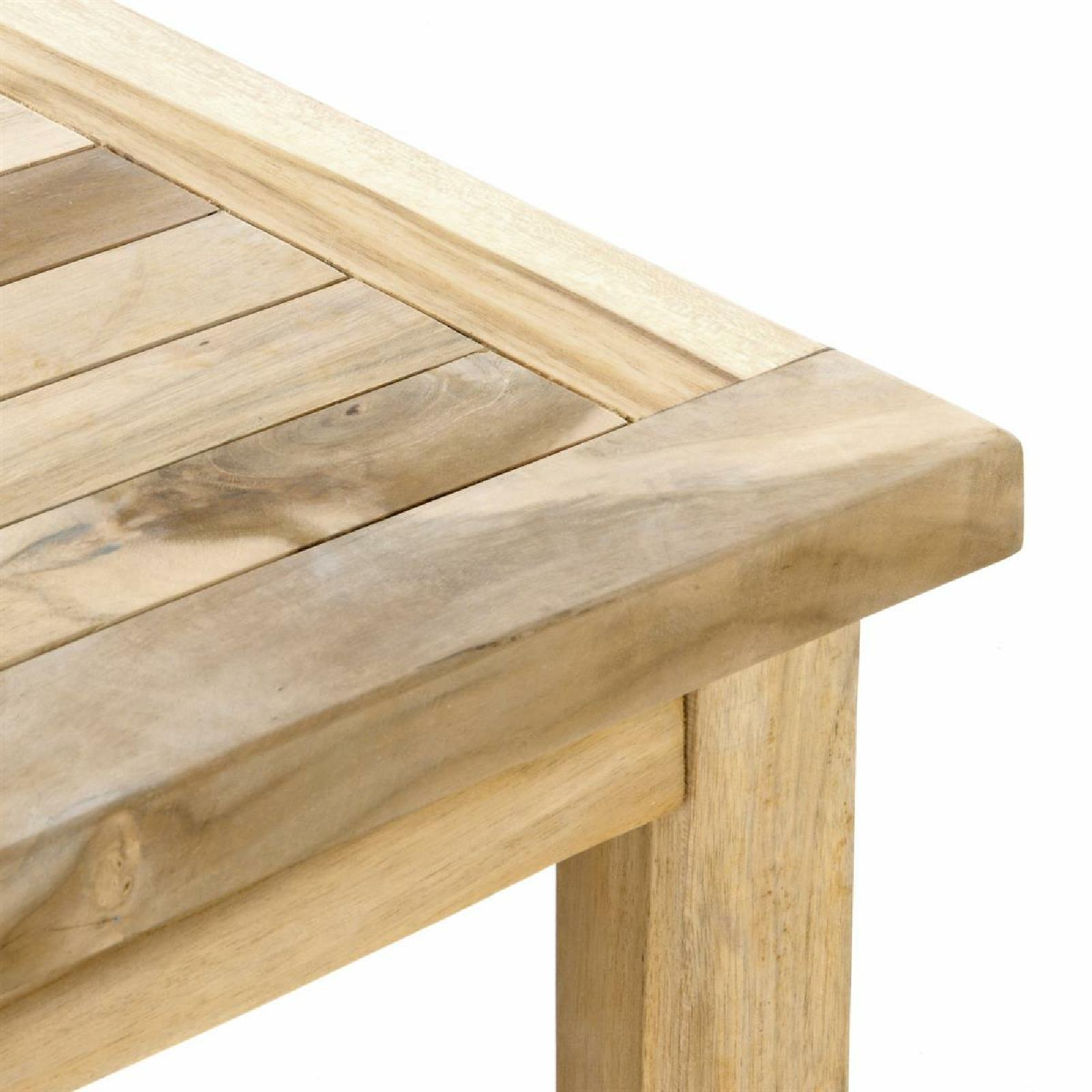 VCM Gartentisch "Beistelltisch mit Ablage Natur" günstig online kaufen