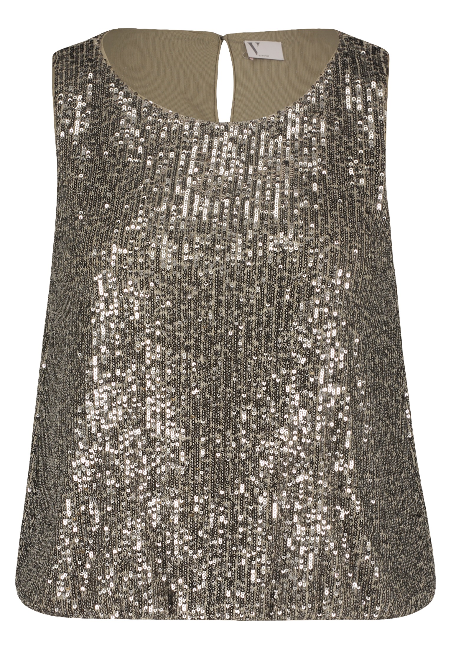 Vera Mont T-Shirt "Damen Pailletten-Top im Glitzer-Look" 1 Stk. tlg. Paille günstig online kaufen