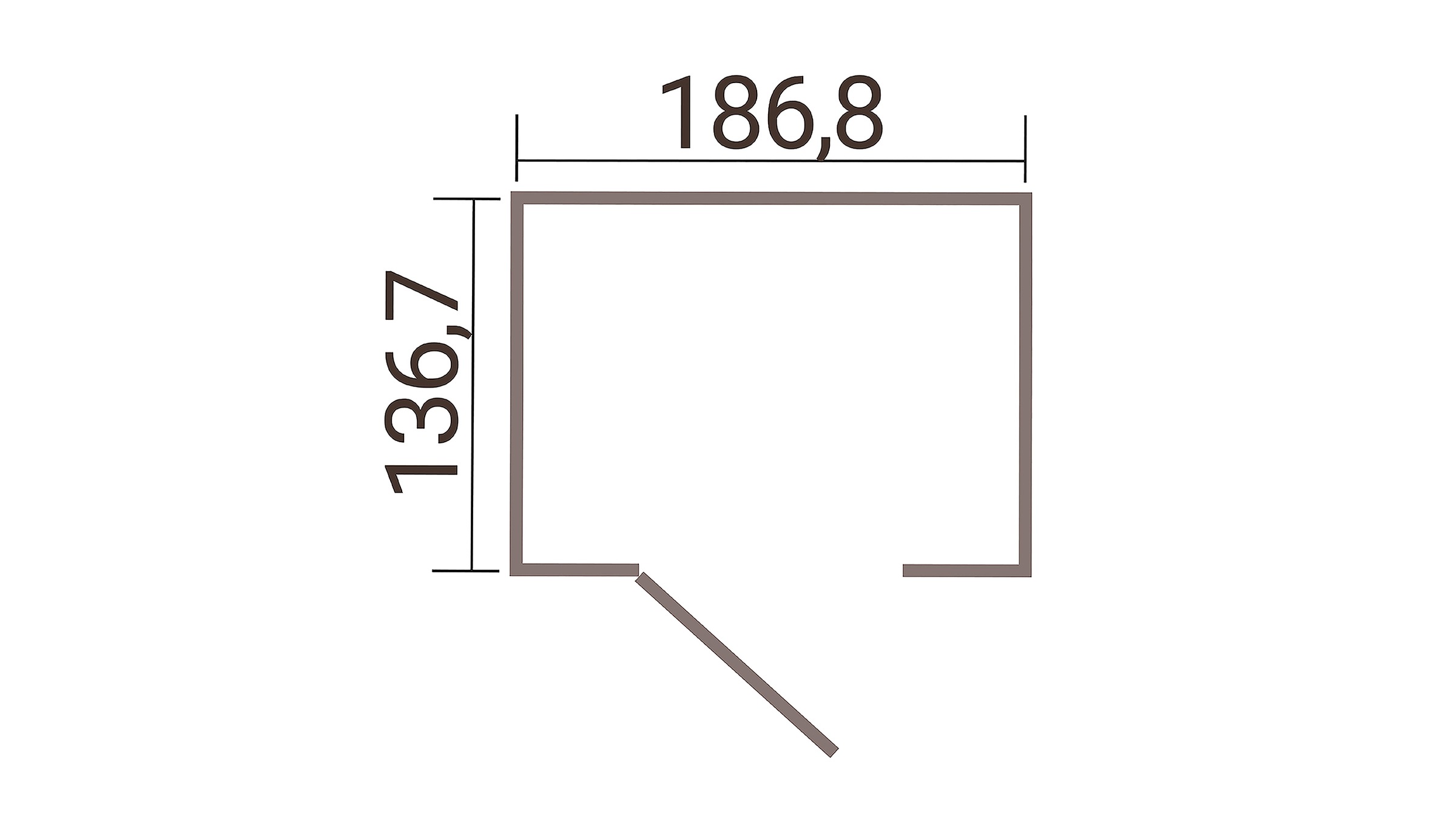 weka Gerätehaus »Gary 2« Metall pulverbeschichtet, Größe 2