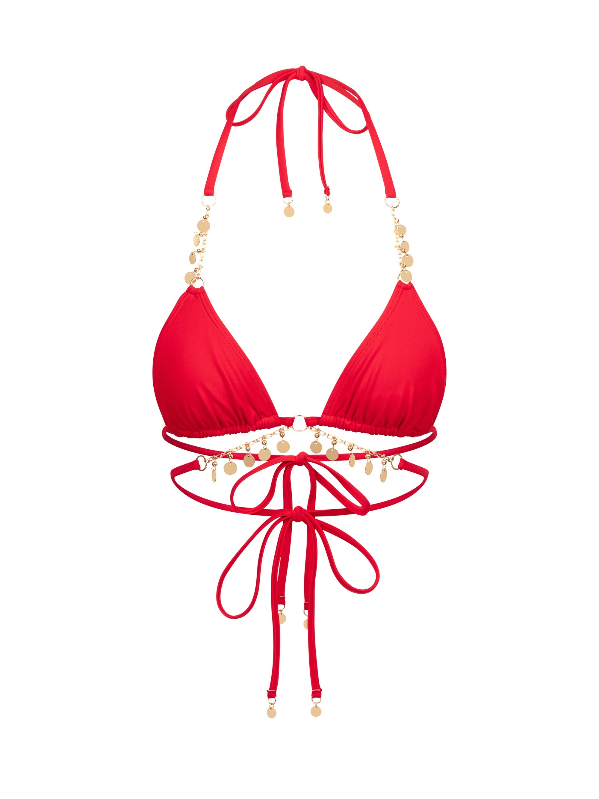 Moda Minx Triangel-Bikini-Top »Valentina Coin«, mit funkelnden Anhängern