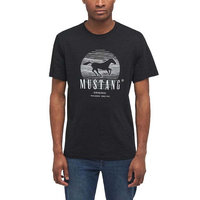 MUSTANG T-Shirt »Mustang T-Shirt Print-Shirt«, Mustang T-Shirt ▷ kaufen |  BAUR
