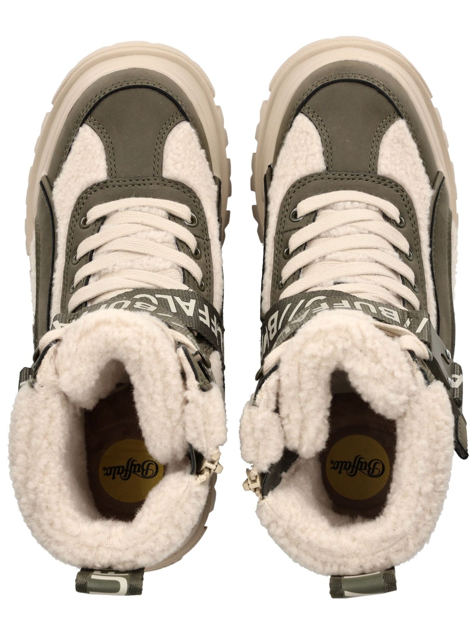 Buffalo Schnürstiefelette »Buffalo Stiefelette Lederimitat/Textil«