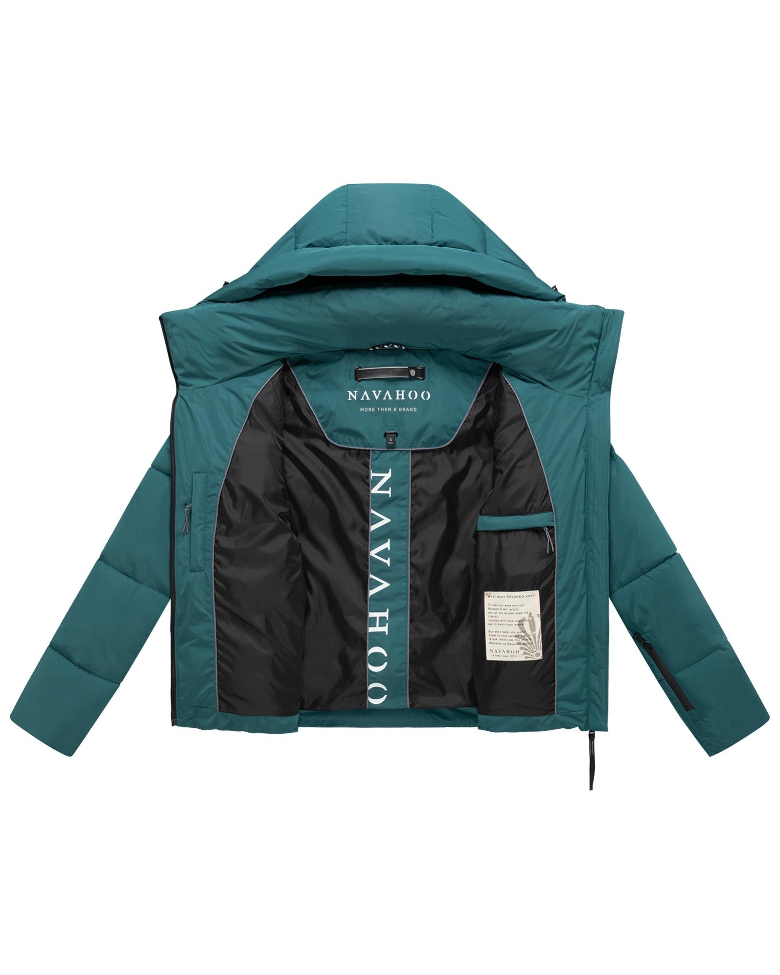 Navahoo Steppjacke »Frostherz XIV« mit Kapuze Kurze gesteppte Damen Winterjacke mit abnehmbarer Kapuze