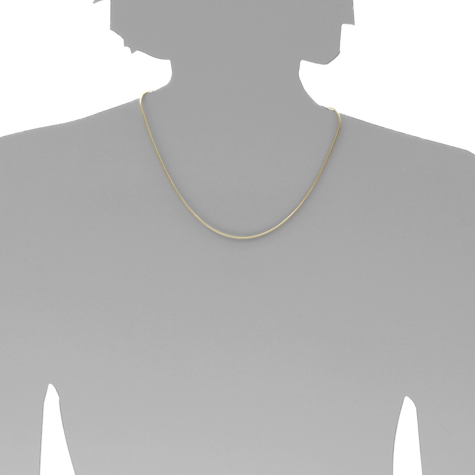 OSTSEE-SCHMUCK Silberkette »- Schlange 1,6 mm - Silber 925/000, vergoldet - ,«