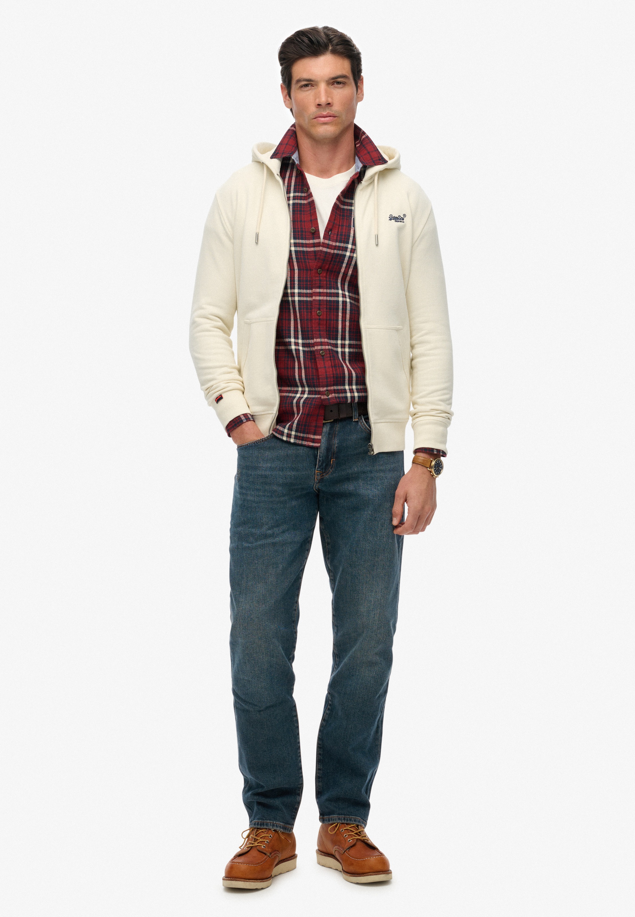 Superdry Kapuzensweatjacke »ESSENTIAL LOGO ZIP HOODIE HB«