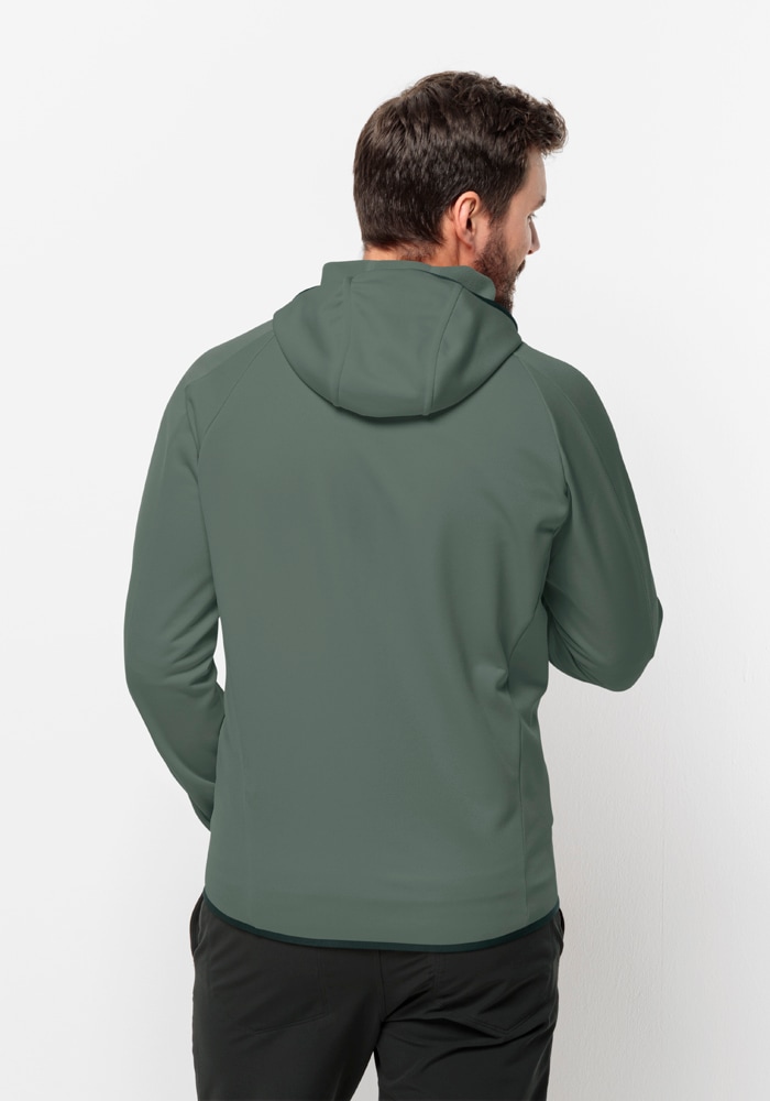 Jack Wolfskin Fleecejacke »ALPGRAT HOODED FZ M«, mit Kapuze