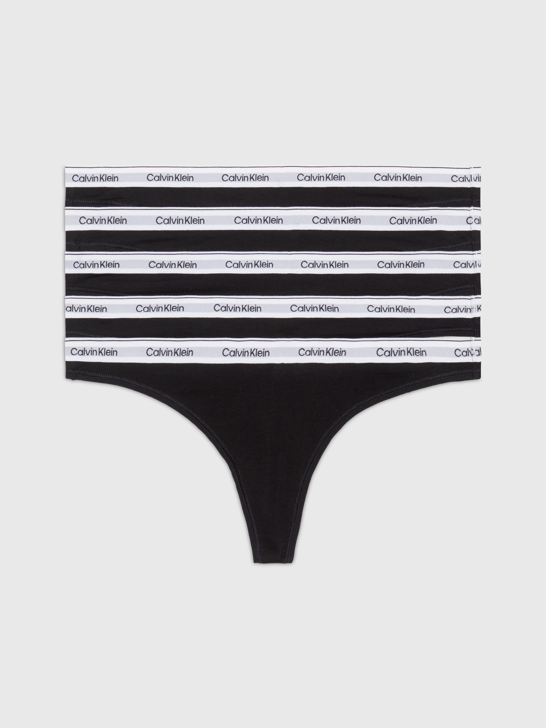 Calvin Klein Underwear String »5 PACK THONG (LOW-RISE)«, (Packung, 5 St., 5er-Pack), mit Logobund