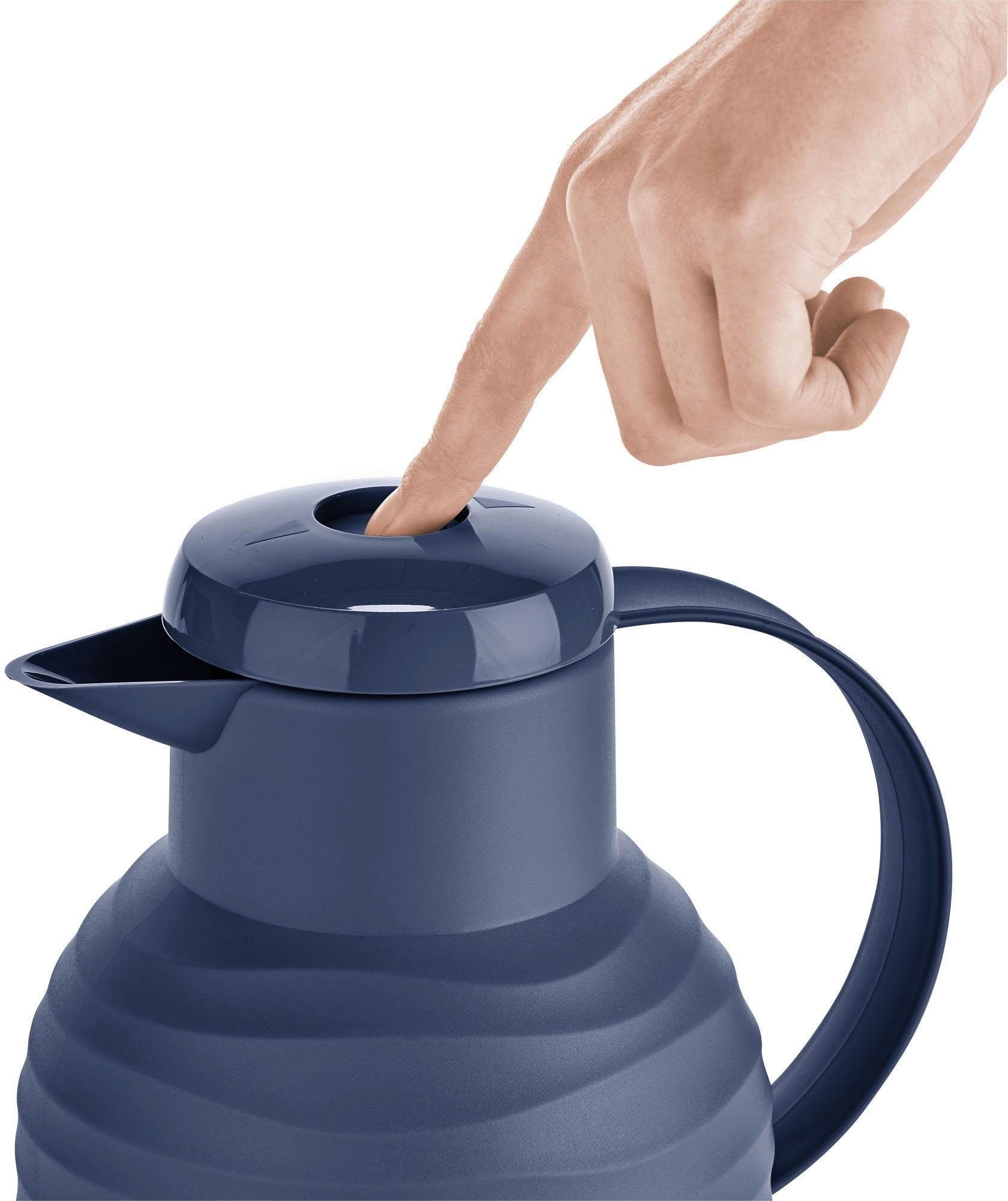 Emsa Isolierkanne "Samba Wave" 1 l Made in Germany, 12h warm/24h kalt, Quic günstig online kaufen