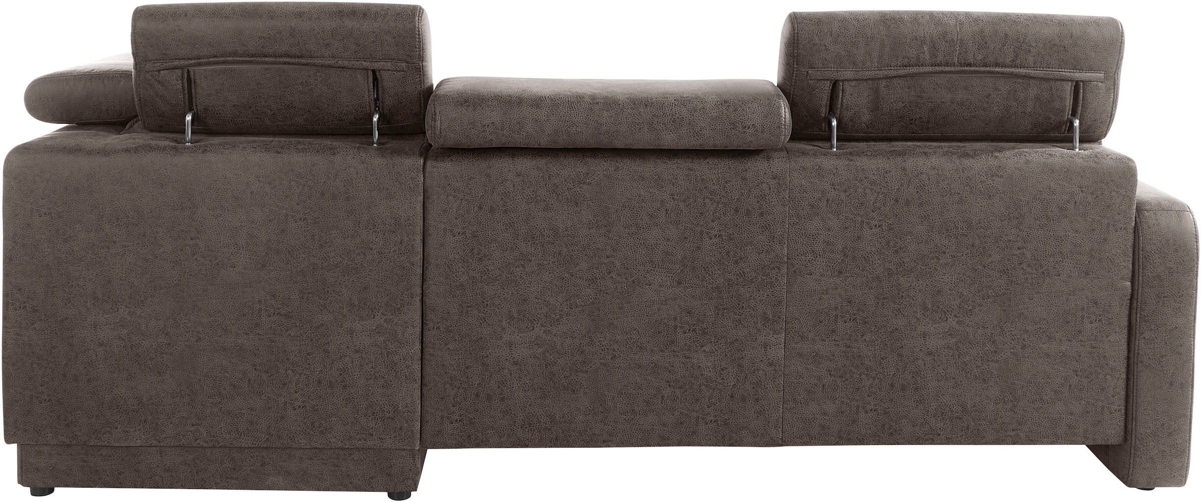 sit&more Ecksofa »Bologna L-Form«, Kopfteilverstellung, wahlweise mit Bettfunktion und Schubkasten