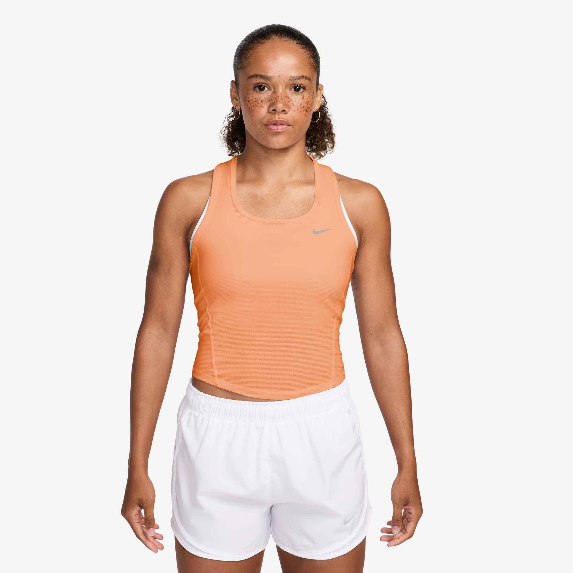 Nike Tanktop »W NK TEMPO DF CRP MESH TANK« mit Rundhalsausschnitt, aus Polyester und Elasthan