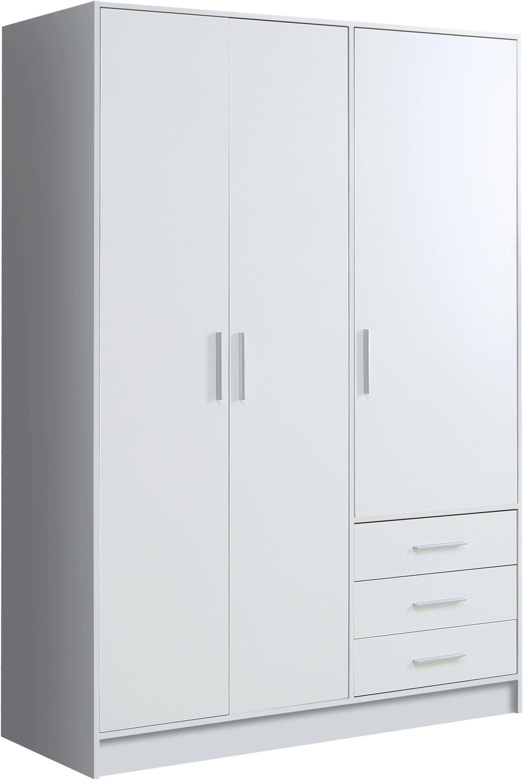 FORTE "Jupiter, Made in Europe, mit Schubladen" Maße (B/H/T) ca : 145/200/60 cm, Stauraum, 2 Breiten, 4 Farben, Schubladen, variable Einlegeböden