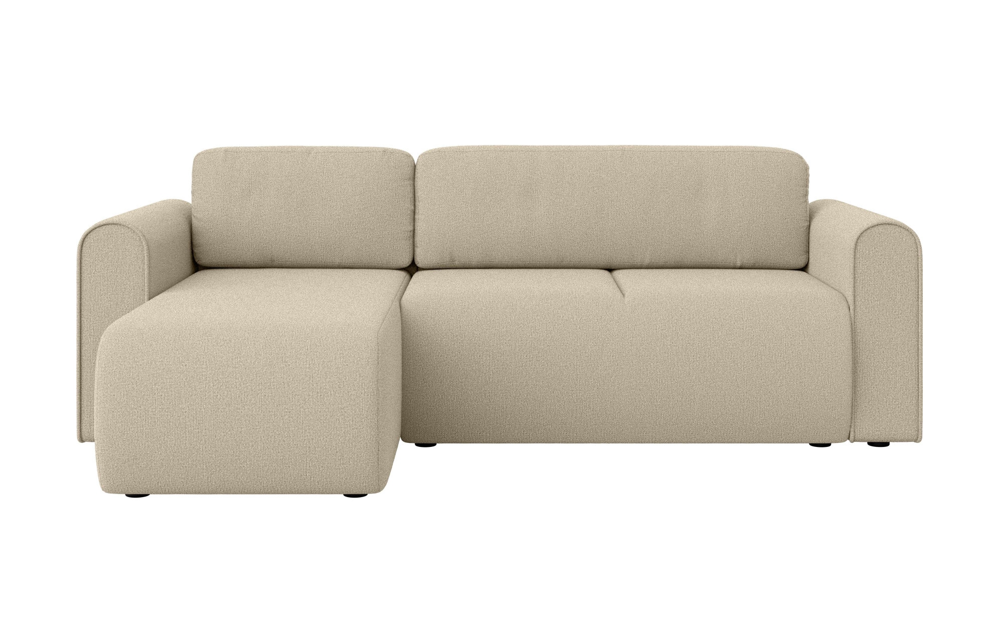 INOSIGN Ecksofa »Zacharia wahlweise Schlafsofa mit Bettkasten, B/T/H 250/166/86 cm«, L-Form mit Wellenunterfederung, Recamiere beidseitig montierbar