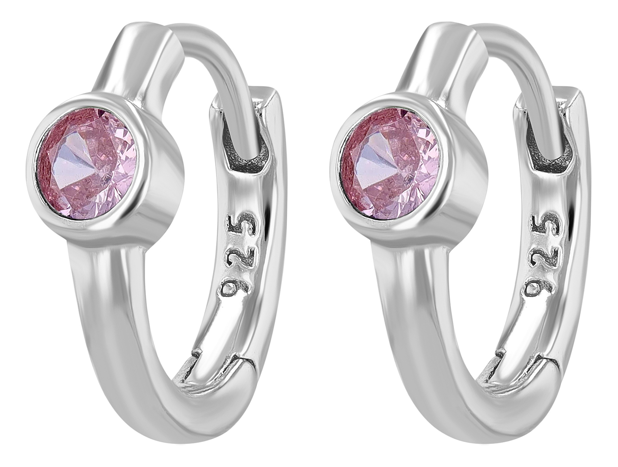 Adelia´s Klappcreolen "Damen Ohrringe – Klappcreole aus 925 Silber mit Zirk günstig online kaufen