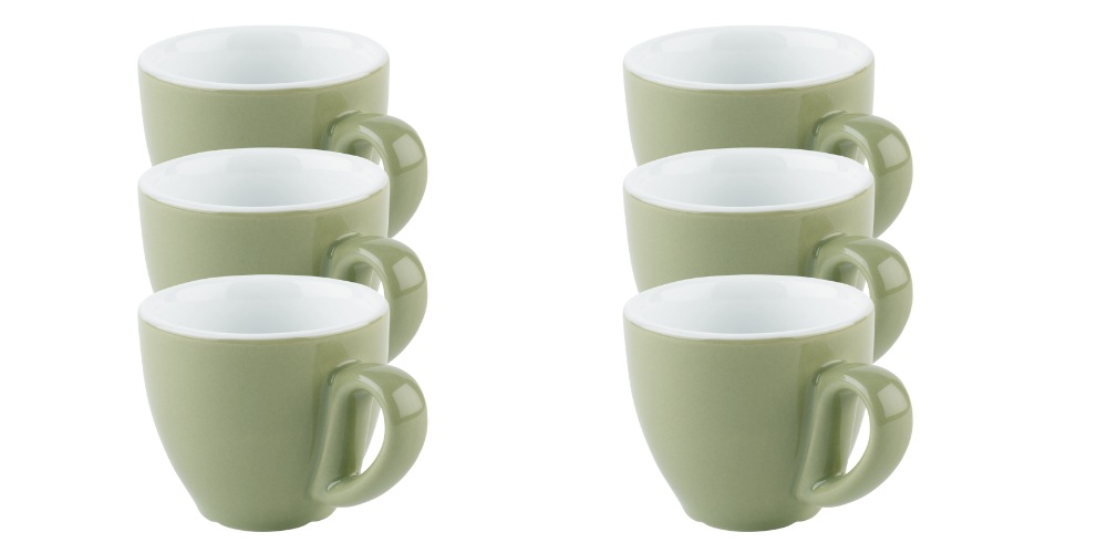 APS Espressotasse "6er Set Espresso Tassen -SNUG-", (Set, 6 tlg.), für Heißgetränke aller Art geeignet