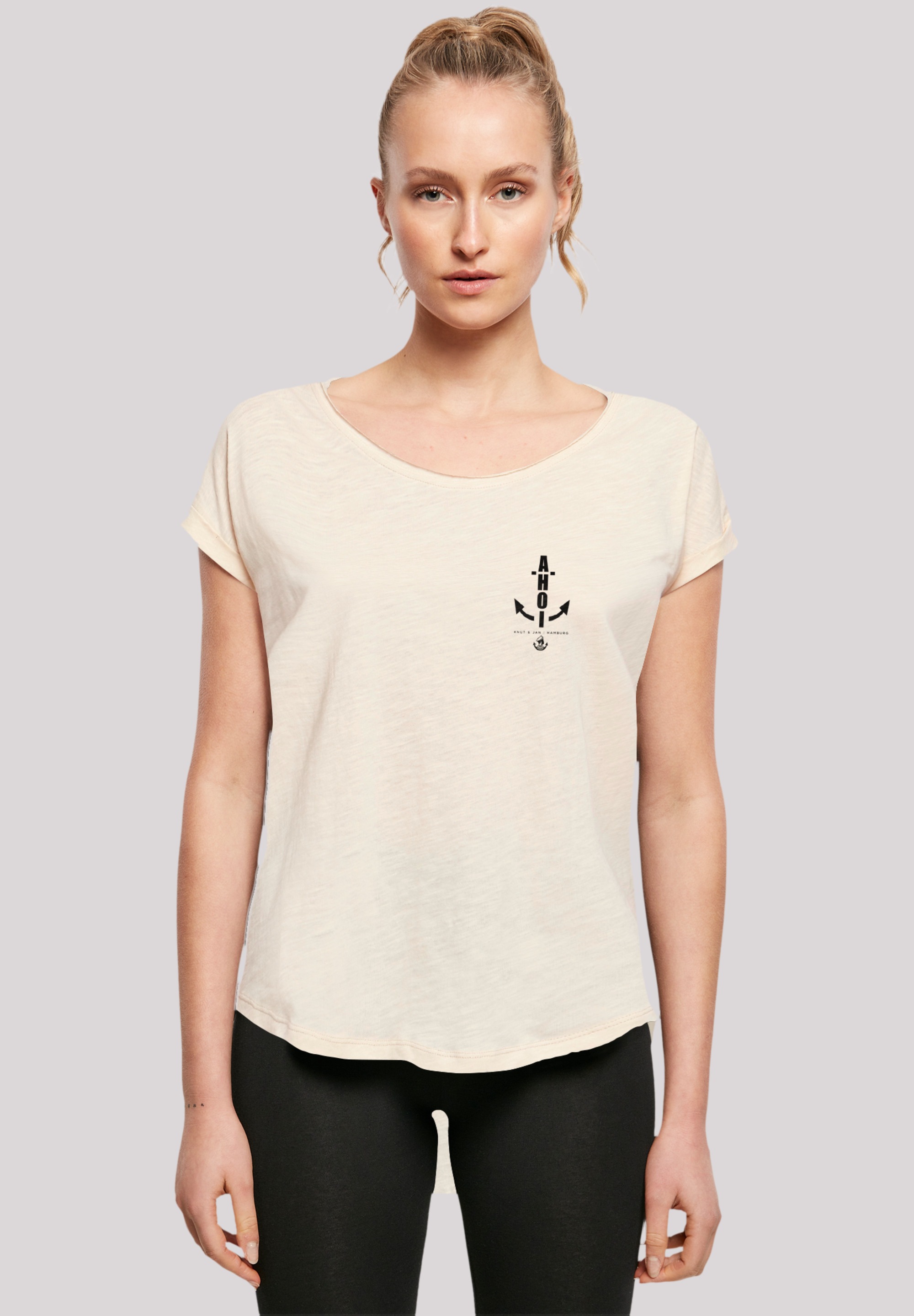 T-Shirt »Ahoi Anker Knut & Jan Hamburg«, Print