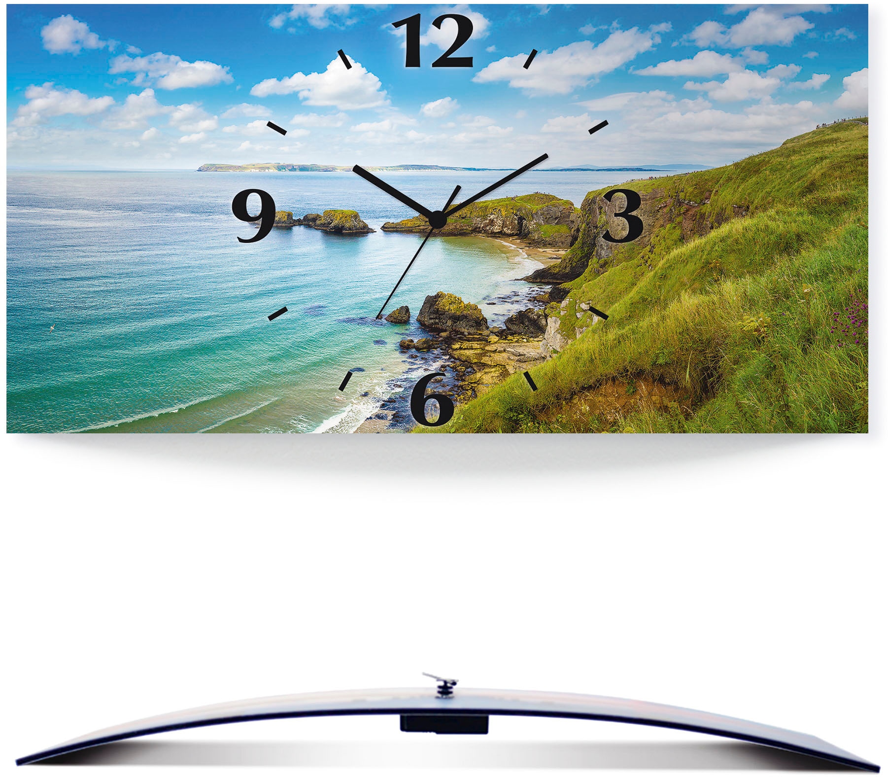 Artland Wanduhr "Küstenweg in Carrick-a-Rede" wahlweise mit Quarz- oder Fun günstig online kaufen