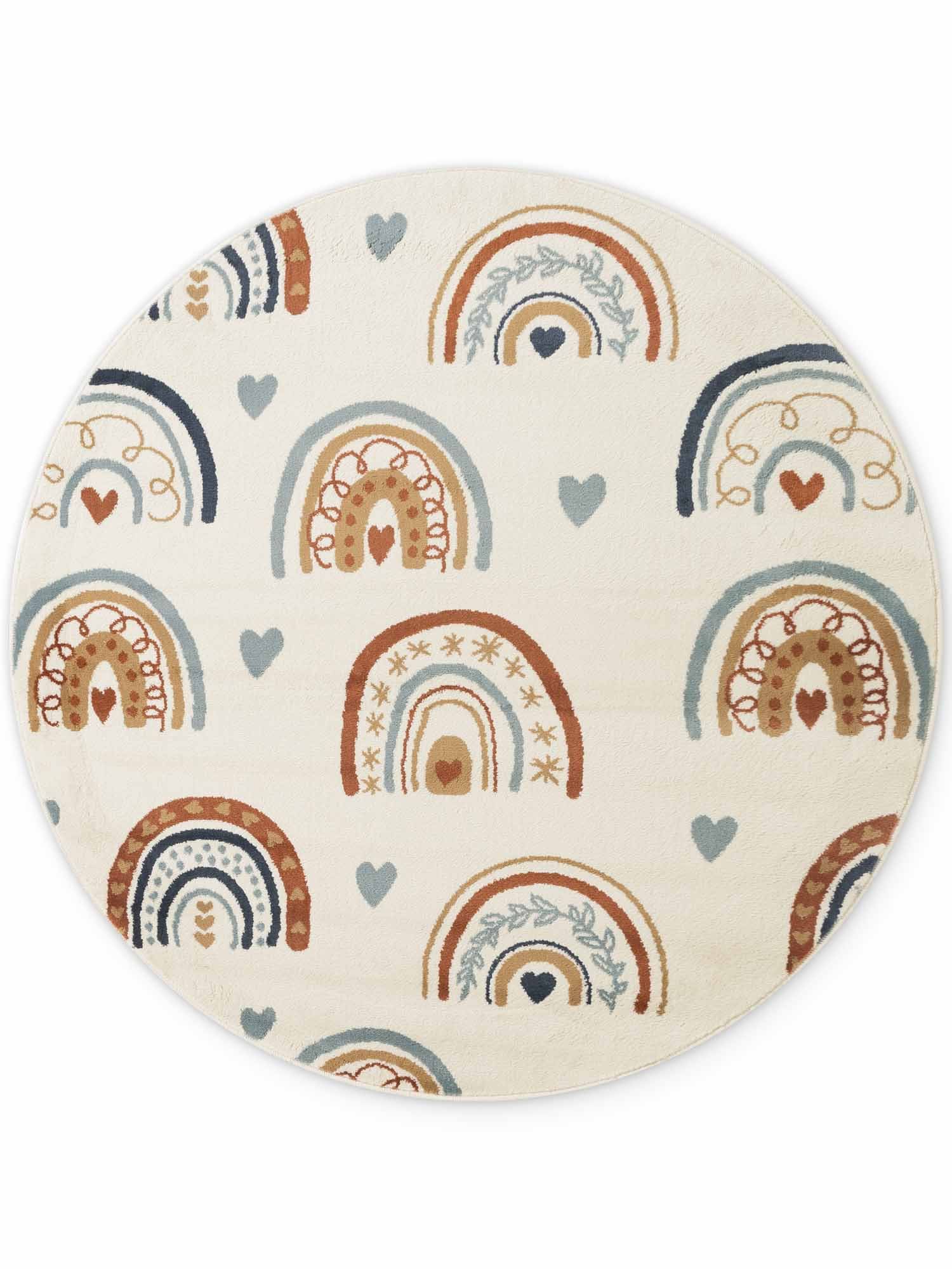 HANSE Home Kinderteppich »Bowie« rund 10 mm Höhe Pflegeleicht, Weich, Kinderzimmer, Spielteppich, Spielunterlage