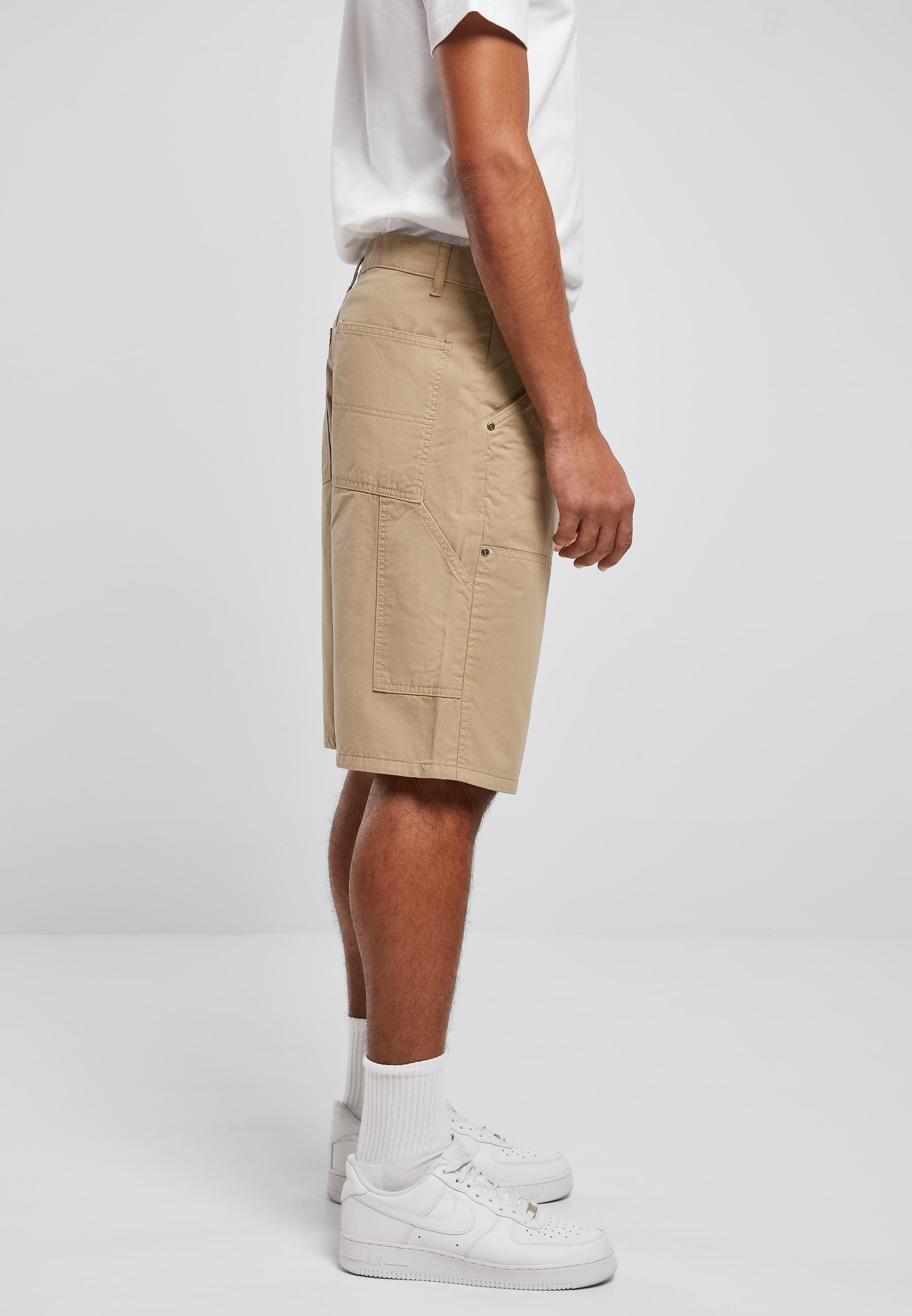 URBAN CLASSICS Shorts »Urban Classics Herren Double Knee Carpenter Shorts«, (1 tlg.)