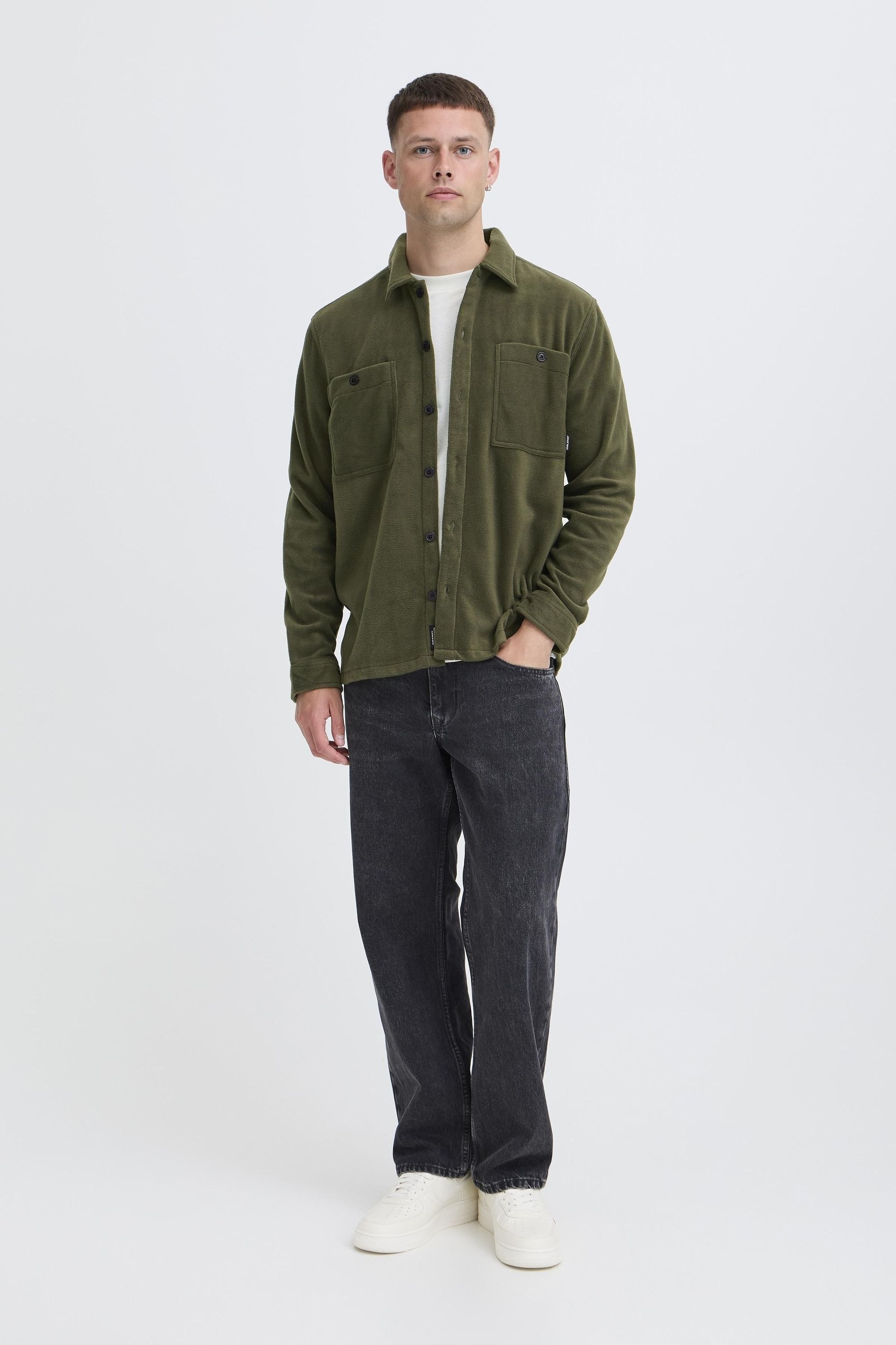 Blend Hemdjacke »BHDirk« ohne Kapuze Stilvolle Hemdjacke mit Brusttaschen