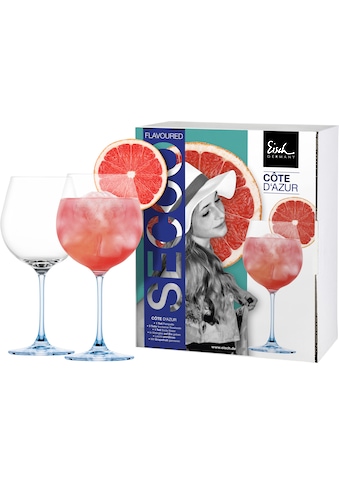 Cocktailglas »SECCO FLAVOURED«, (Set, 2 tlg., 2 Gläser im Geschenkkarton)