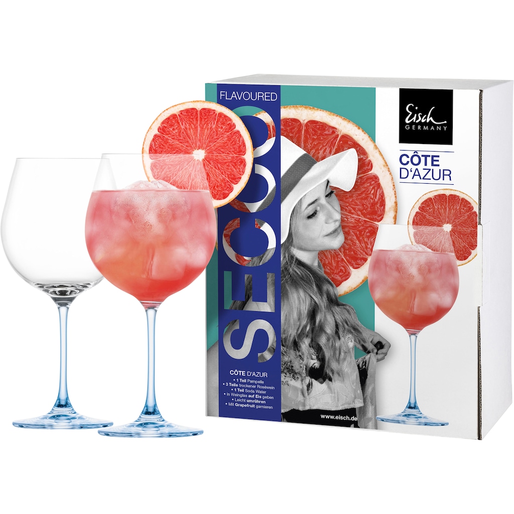 Eisch Cocktailglas »SECCO FLAVOURED«, (Set, 2 tlg., 2 Gläser im Geschenkkarton)