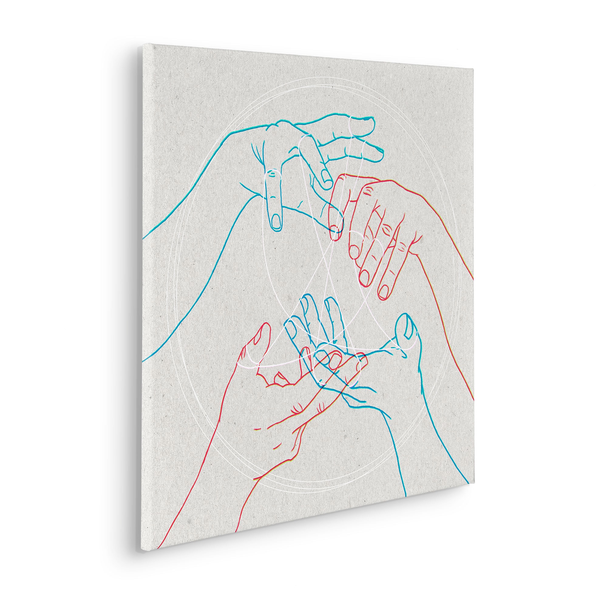 Leinwandbild »Glory Hands«, (1 St.), 60x60 cm (Breite x Höhe), Keilrahmenbild