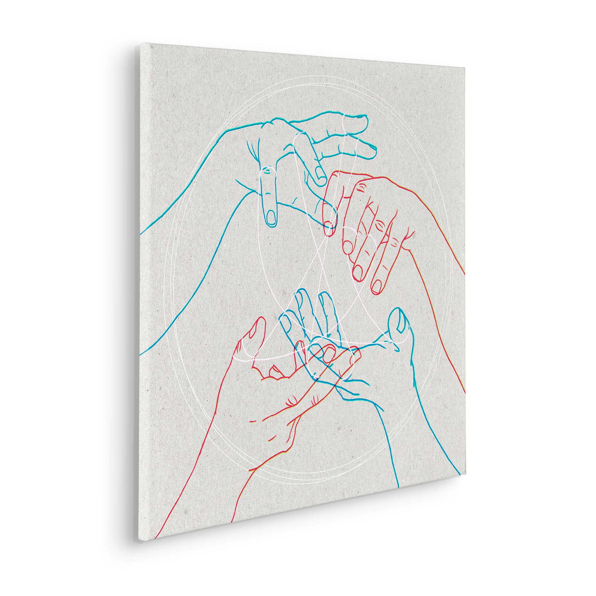 Komar Leinwandbild "Glory Hands - Größe 60 x 60 cm" Natur 1 Stk. tlg. Keilr günstig online kaufen