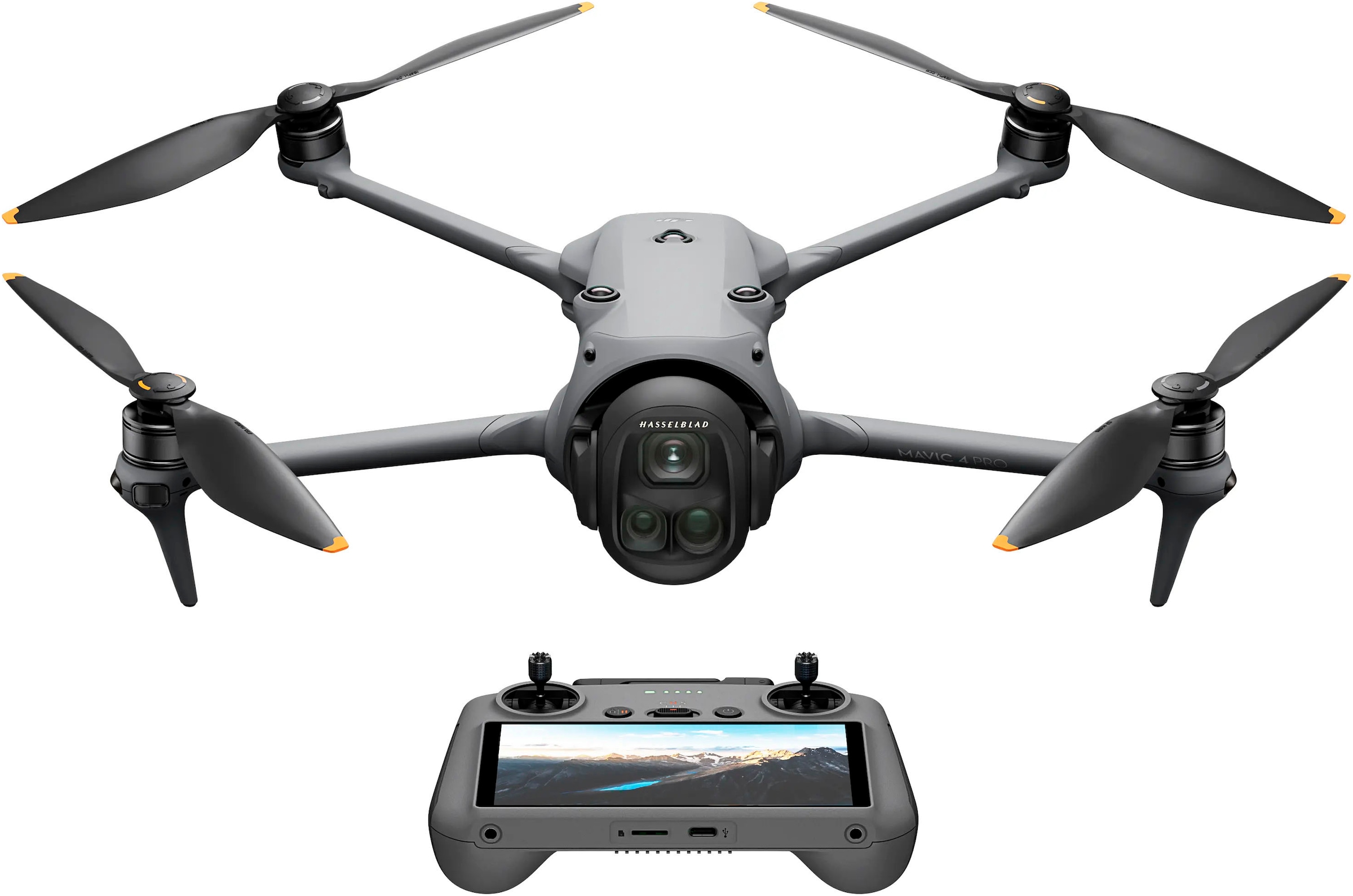 DJI Drohne »DJI Mavic 4 Pro Fly More Combo«, 6K/60 fps HDR, DJI RC 2 Fernsteuerung, 3 Akkus und Ladestation