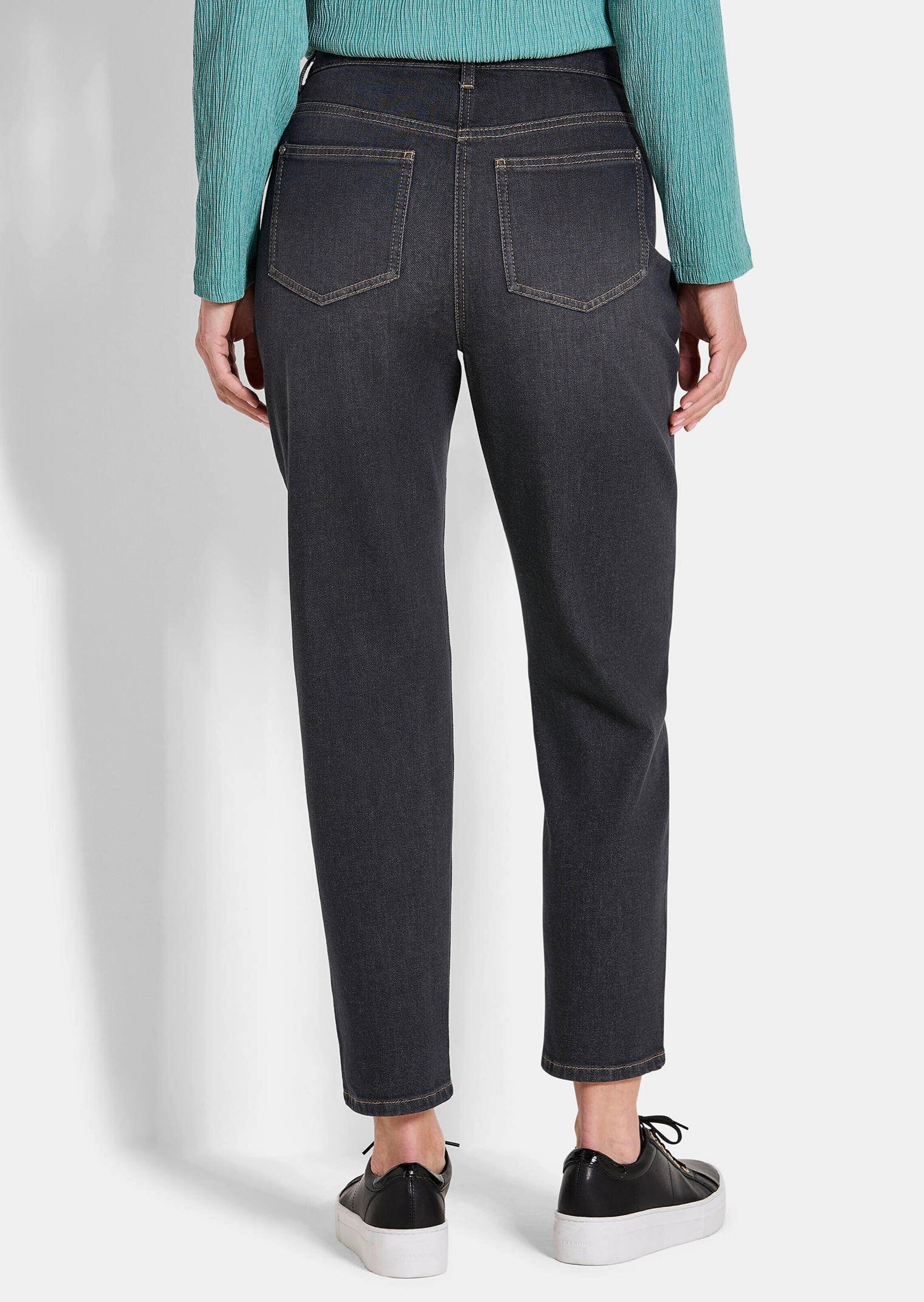 GOLDNER Regular-fit-Jeans »Kurzgröße Mom Jeans SARA aus Baumwoll-Stretch«