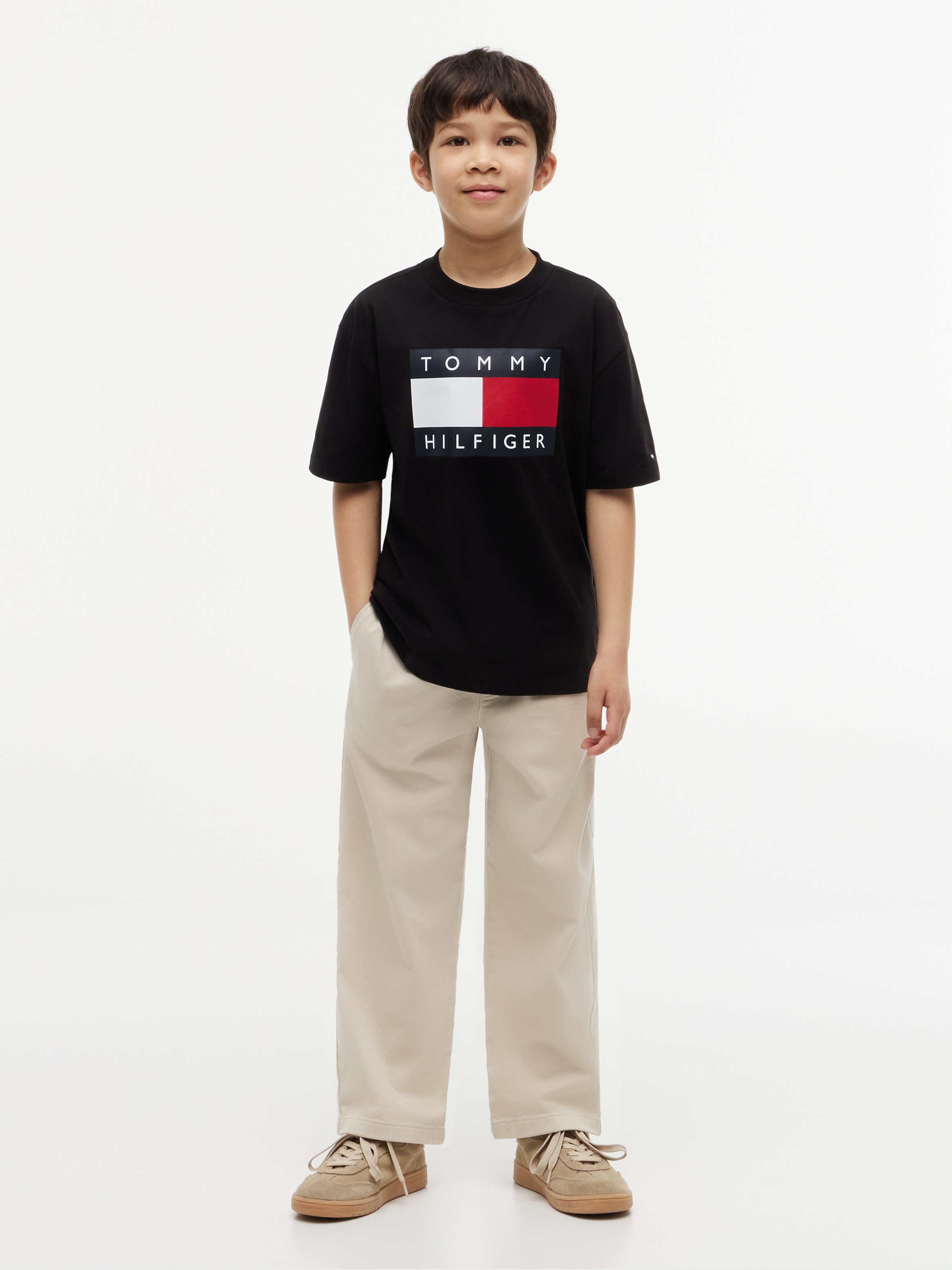 Tommy Hilfiger T-Shirt »HERITAGE« Regular Fit, Kinder bis 16 Jahre, Logo-Print