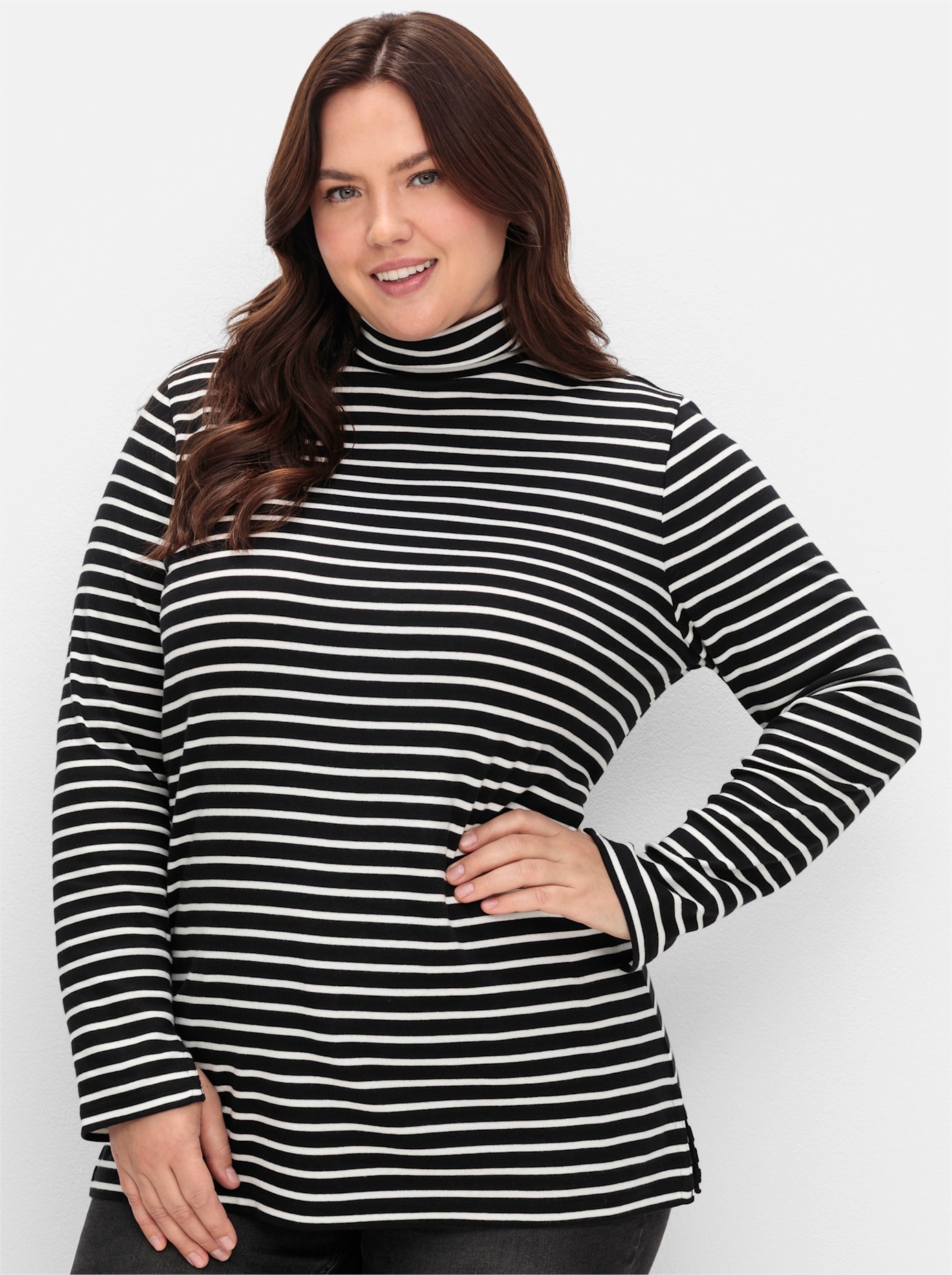 Sheego Rollkragenshirt "Rollkragenshirt", (1 tlg.) günstig online kaufen