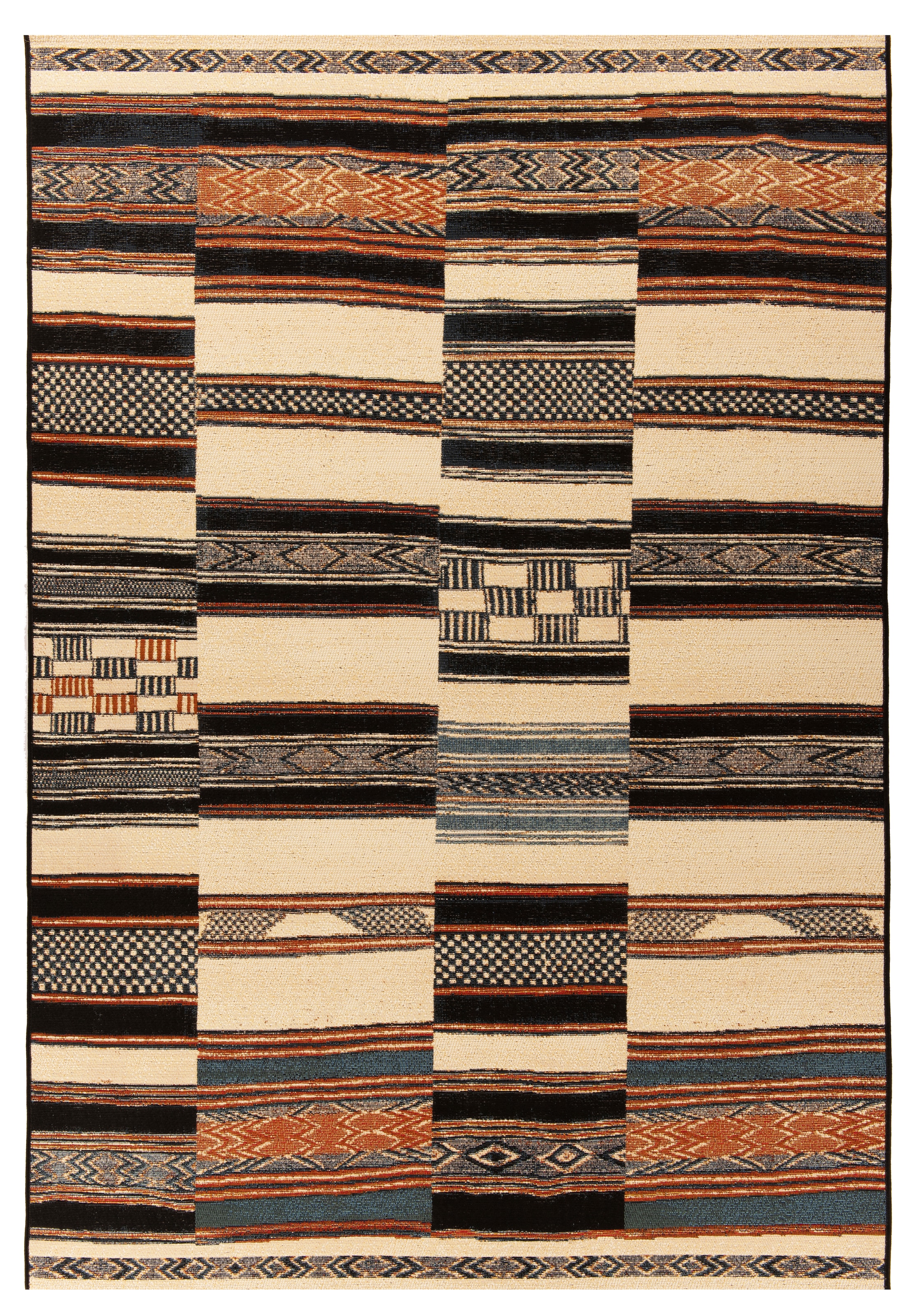 Gino Falcone Teppich »Outdoor-Africa 41«, rechteckig, 5 mm Höhe, Flachgewebe, In- und Outdoor geeignet, Wohnzimmer