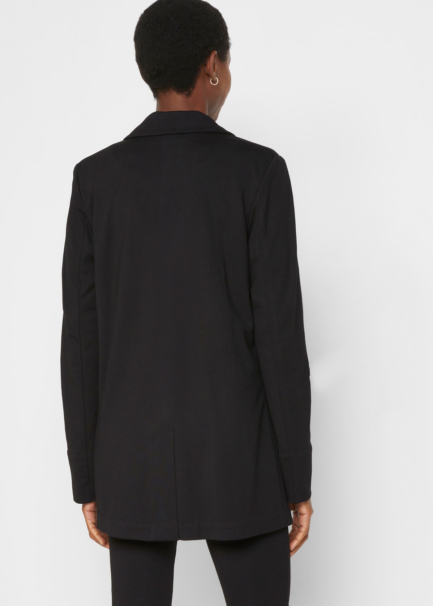 bonprix Sweatblazer 1 mit langem Arm, mit Reverskragen, Oversize Passform, günstig online kaufen