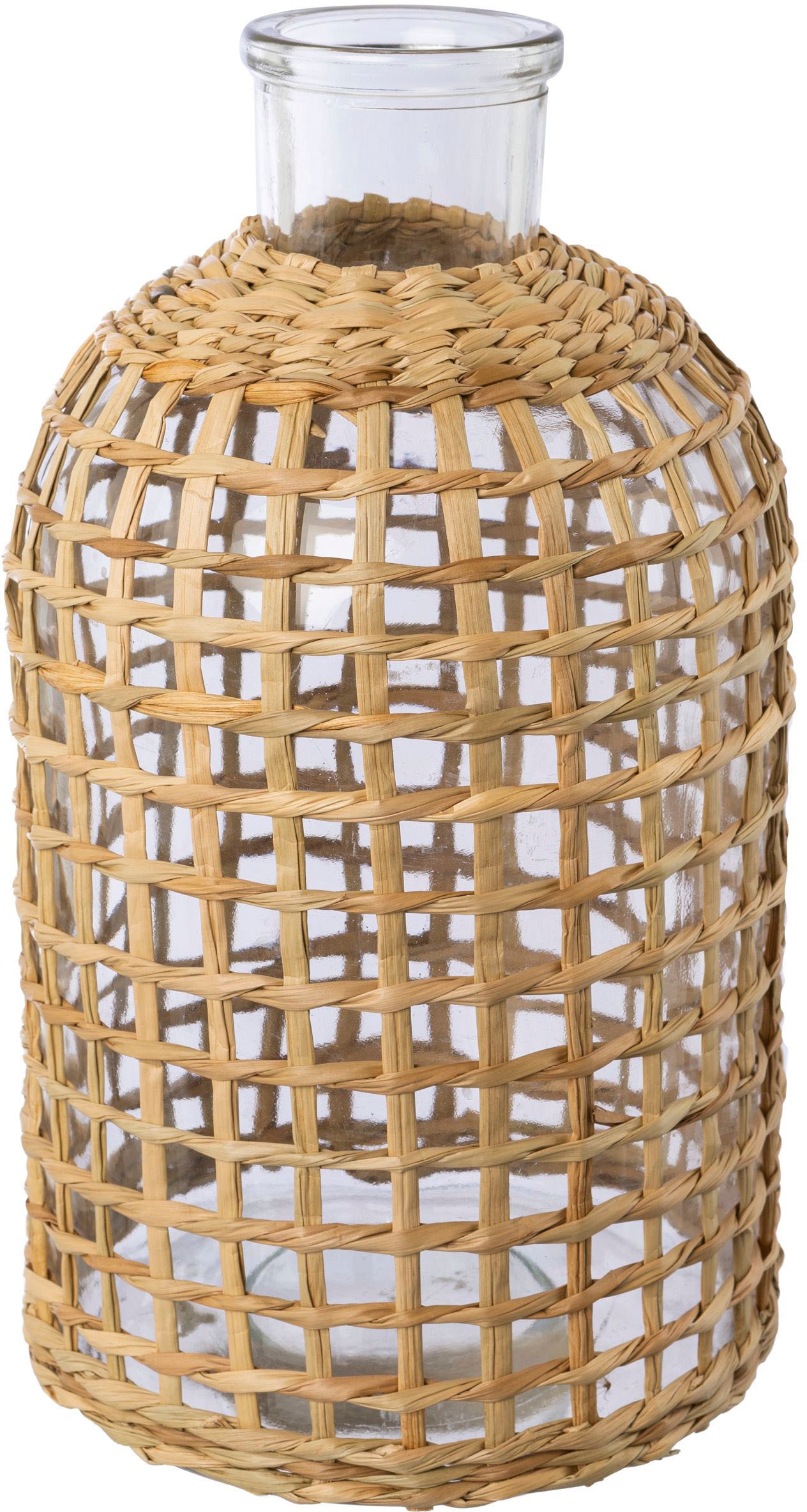 Creativ home Tischvase "Vase aus Glas" mit Mesh-Überzug günstig online kaufen