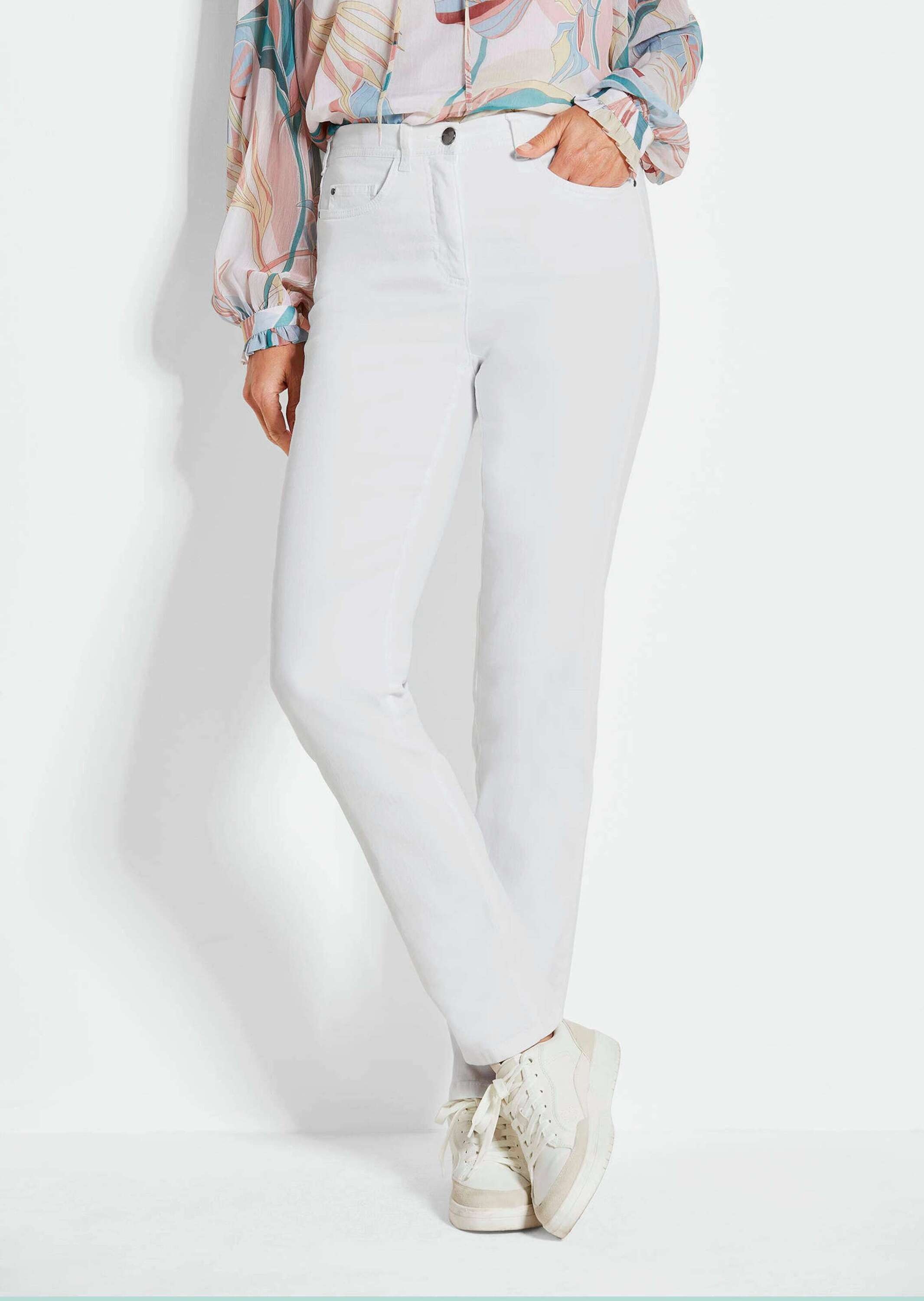 GOLDNER Regular-fit-Jeans "Kurzgröße Damen Jeans Slim Fit LOUISA, Stretch" günstig online kaufen