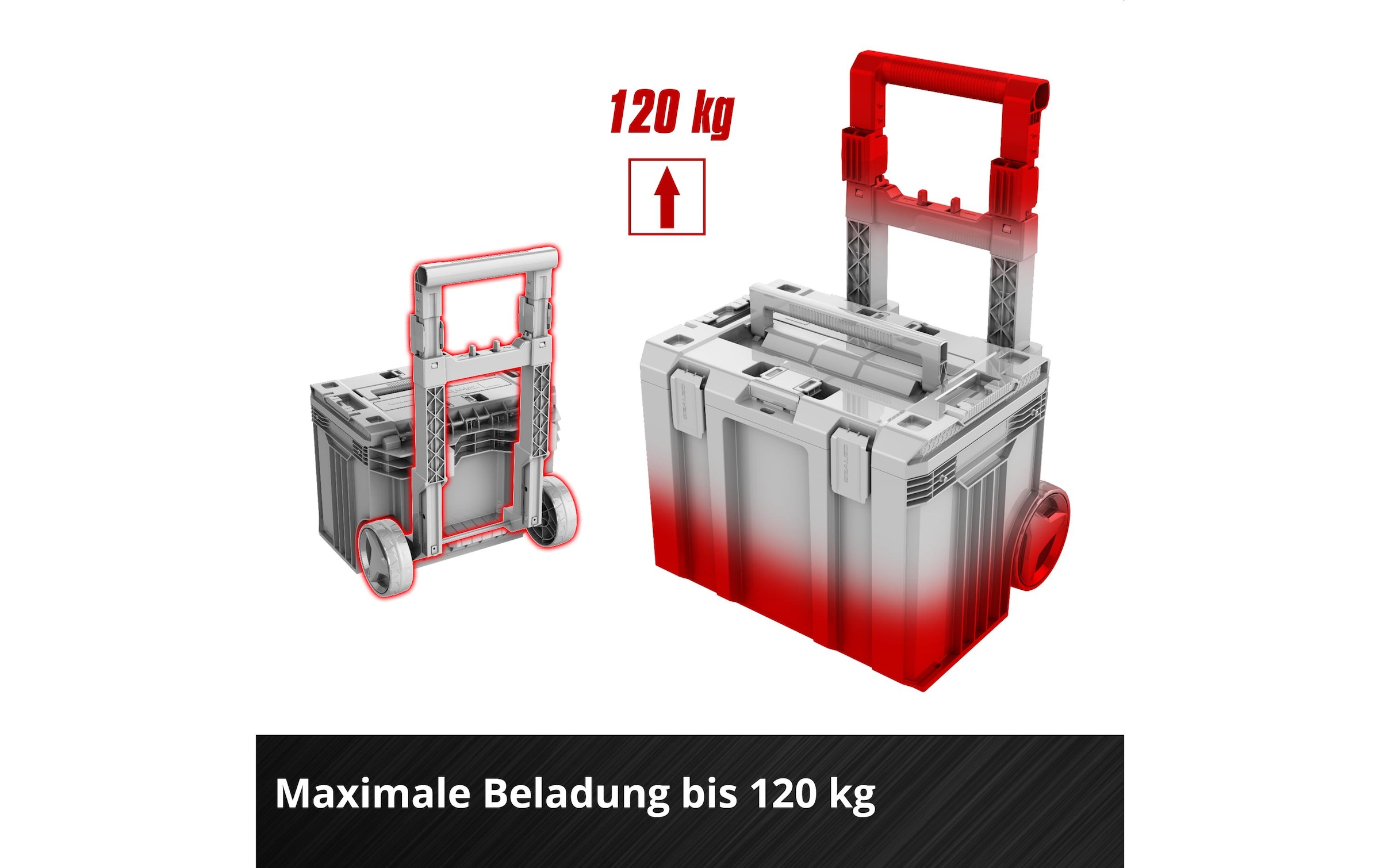 Einhell Werkzeugkoffer »E-Case L with wheels SEALED«