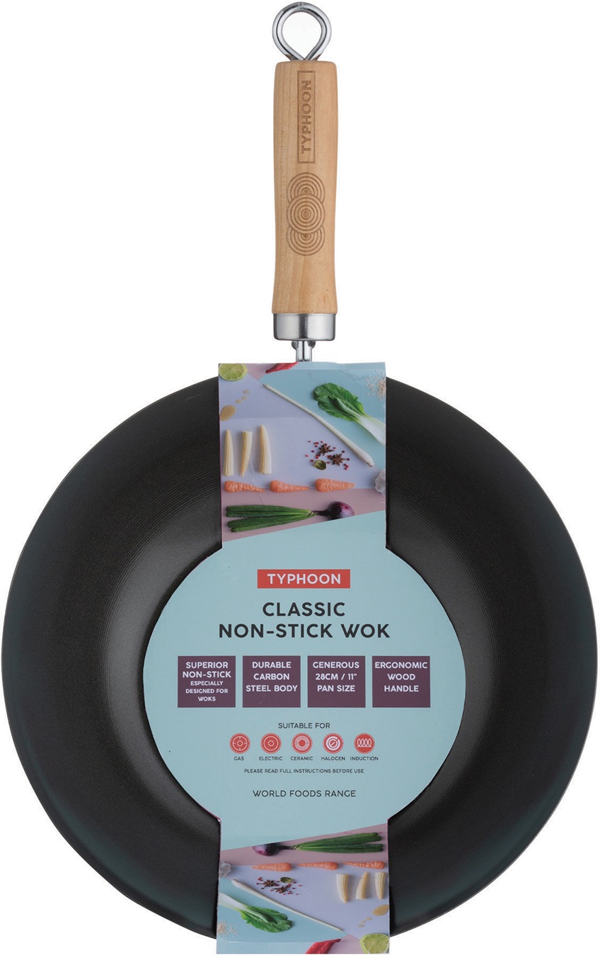 Typhoon Wok "Typhoon" Karbon-Stahl hochwertige Antihaftbeschichtung, Indukt günstig online kaufen