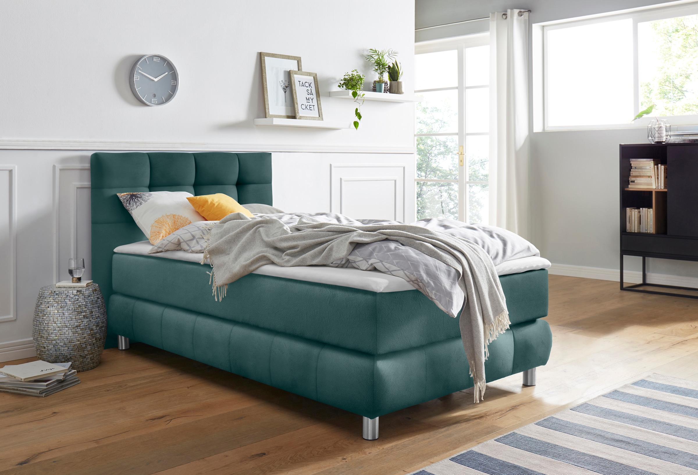 Home affaire Boxspringbett "Salo" incl. Topper, 6 Breiten, 2 Härtegrade, TF günstig online kaufen
