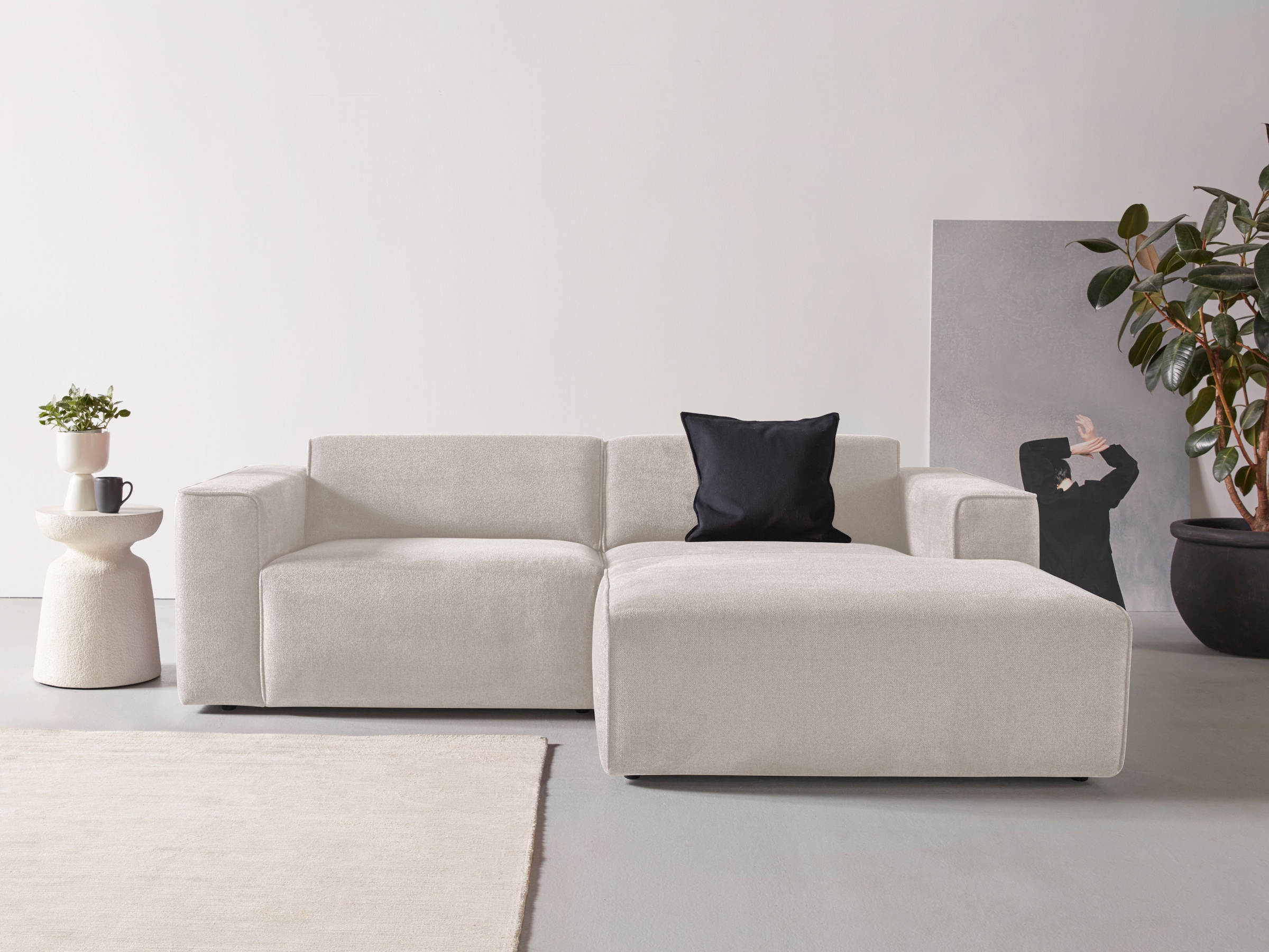 Home affaire Ecksofa "Noord mit Kedernaht, Breite 234 cm, L-Form" mit Keder günstig online kaufen