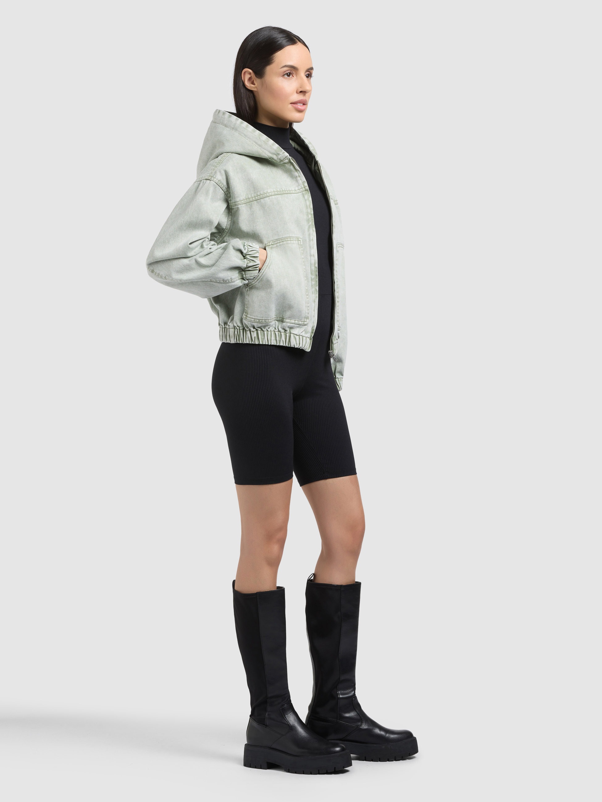 khujo Jeansjacke »GRETEL« mit Kapuze