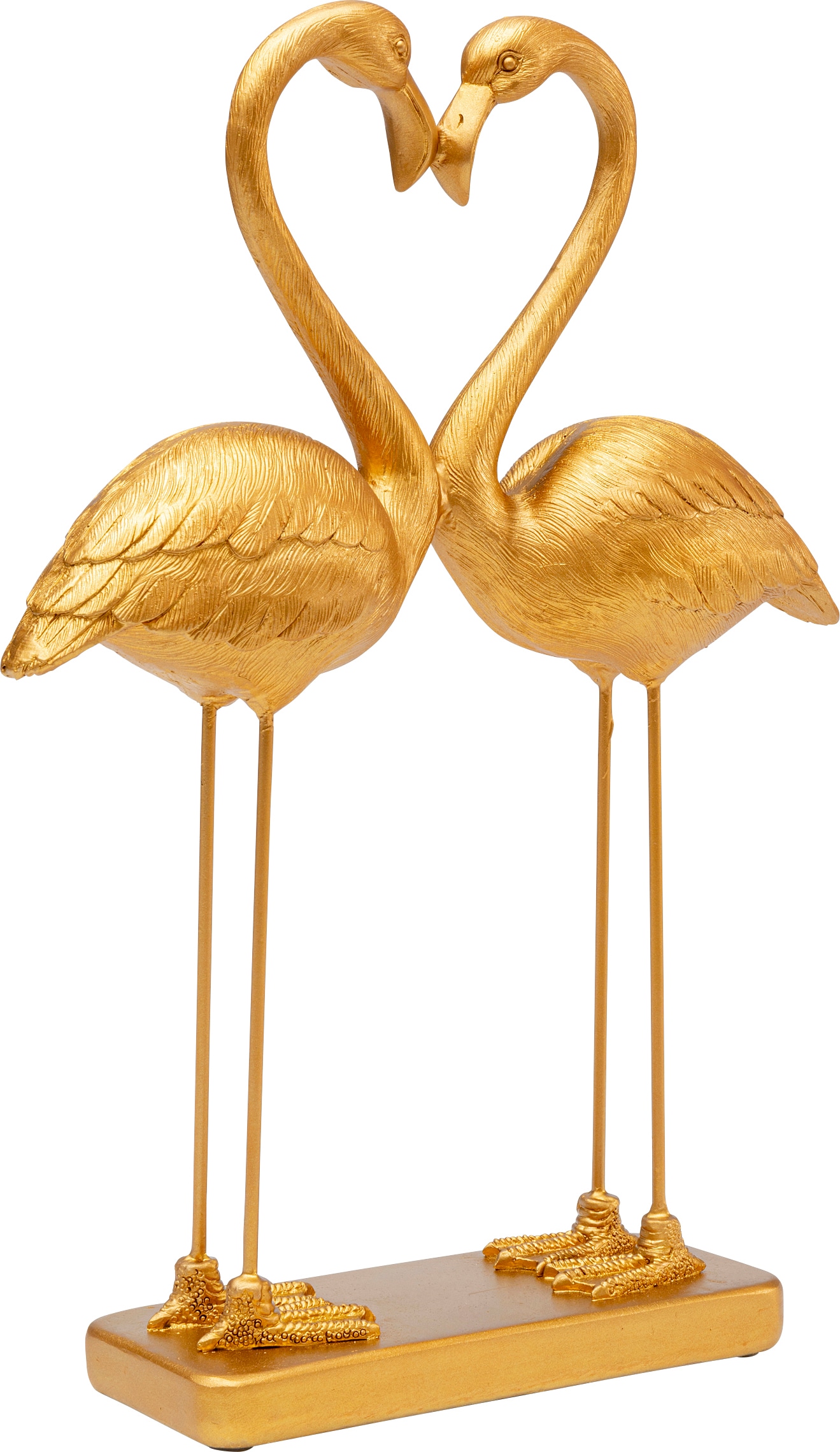 Kare Design Dekofigur »Flamingo Love Gold 39cm«