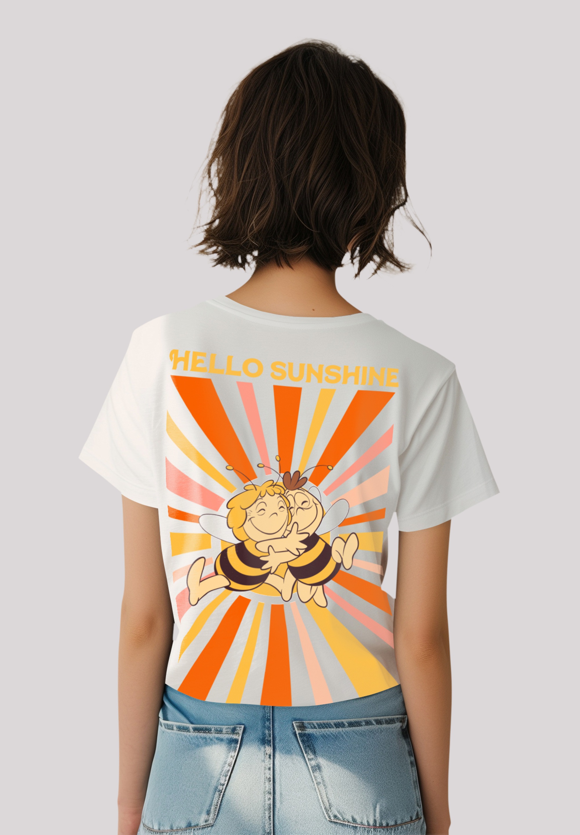 F4NT4STIC T-Shirt »Die Biene Maja FLOWER POWER«, Premium Qualität, Zeichentrick, TV Serie