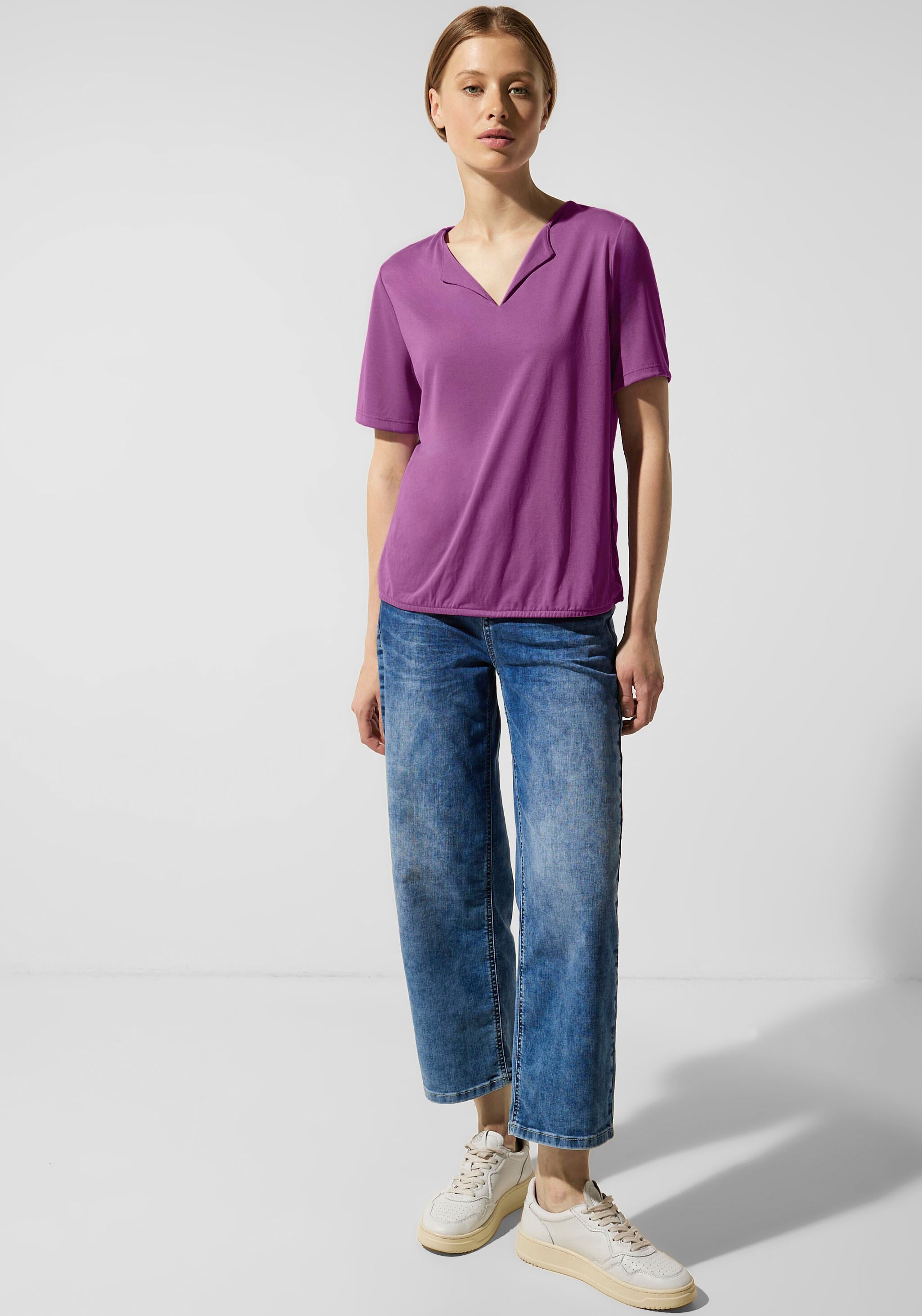 STREET ONE Shirttop, im Seidenlook