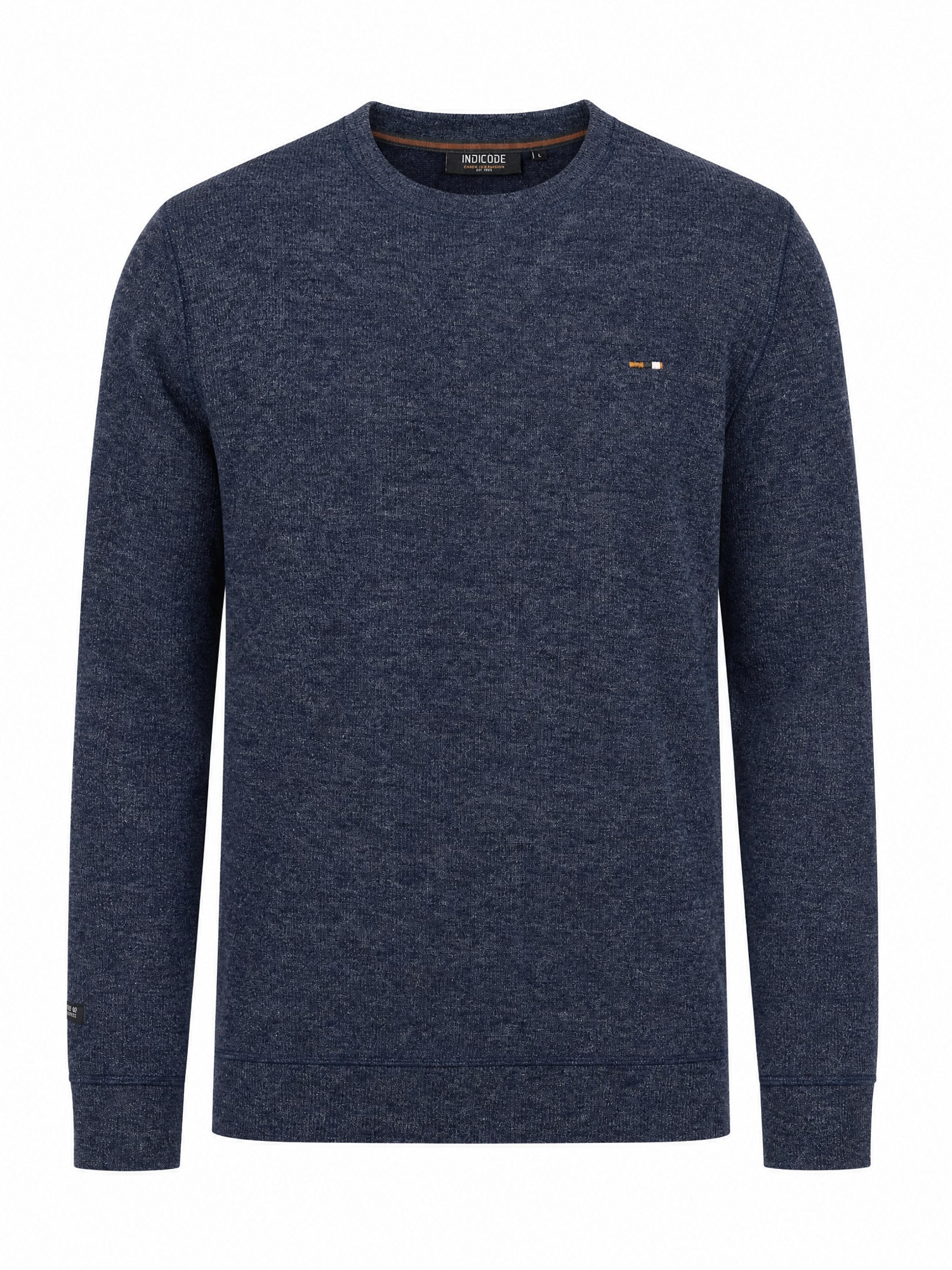 Indicode Sweatshirt »INDorburn O-Neck«, Materialmix, regular fit
