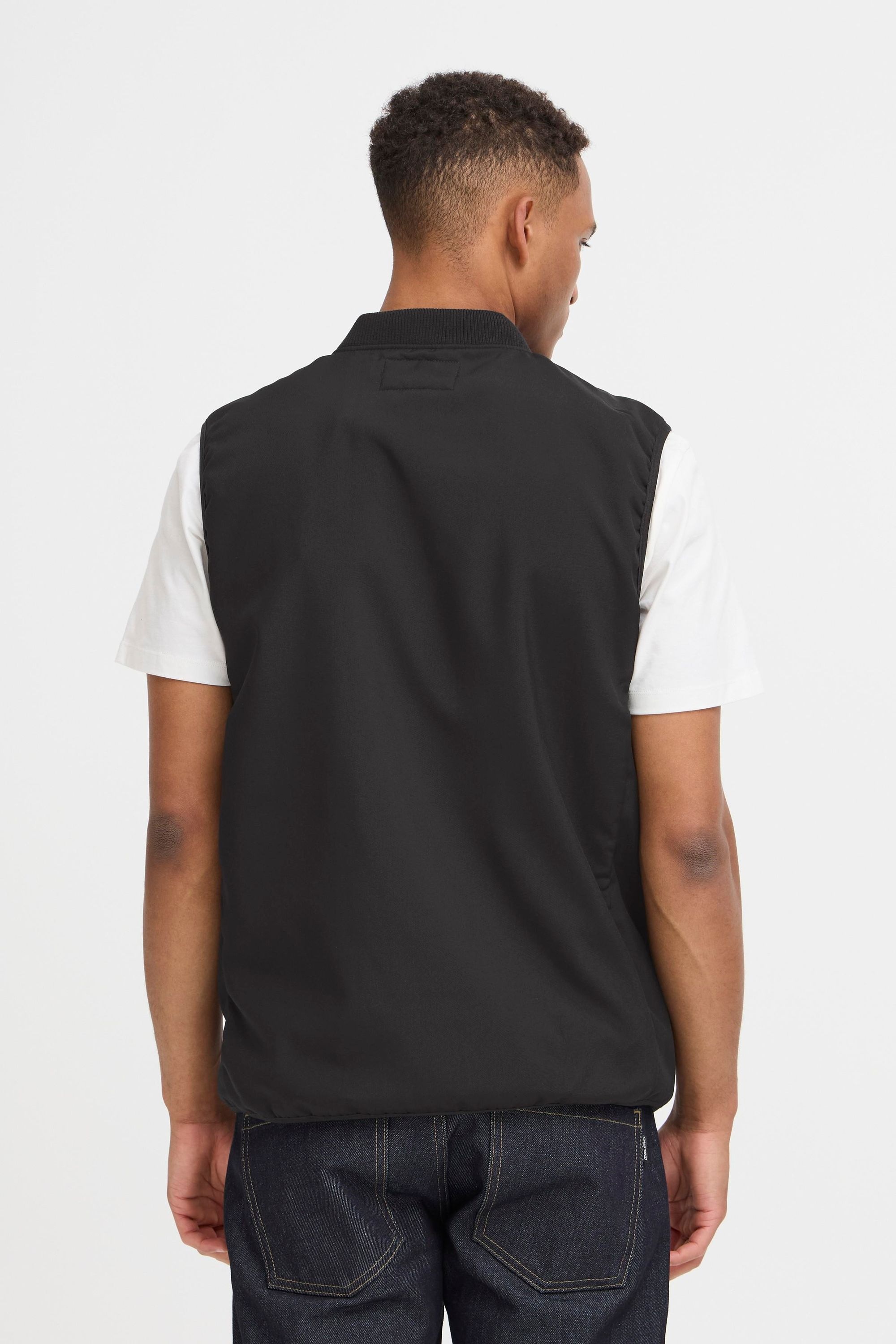 Steppweste BLEND "BHEverest", Herren, Gr. L, schwarz, Steppware, 100% Polyester, unifarben, Basic, normal normal, Westen Steppweste, Stilvolle Basic Steppweste mit Brusttasche 6