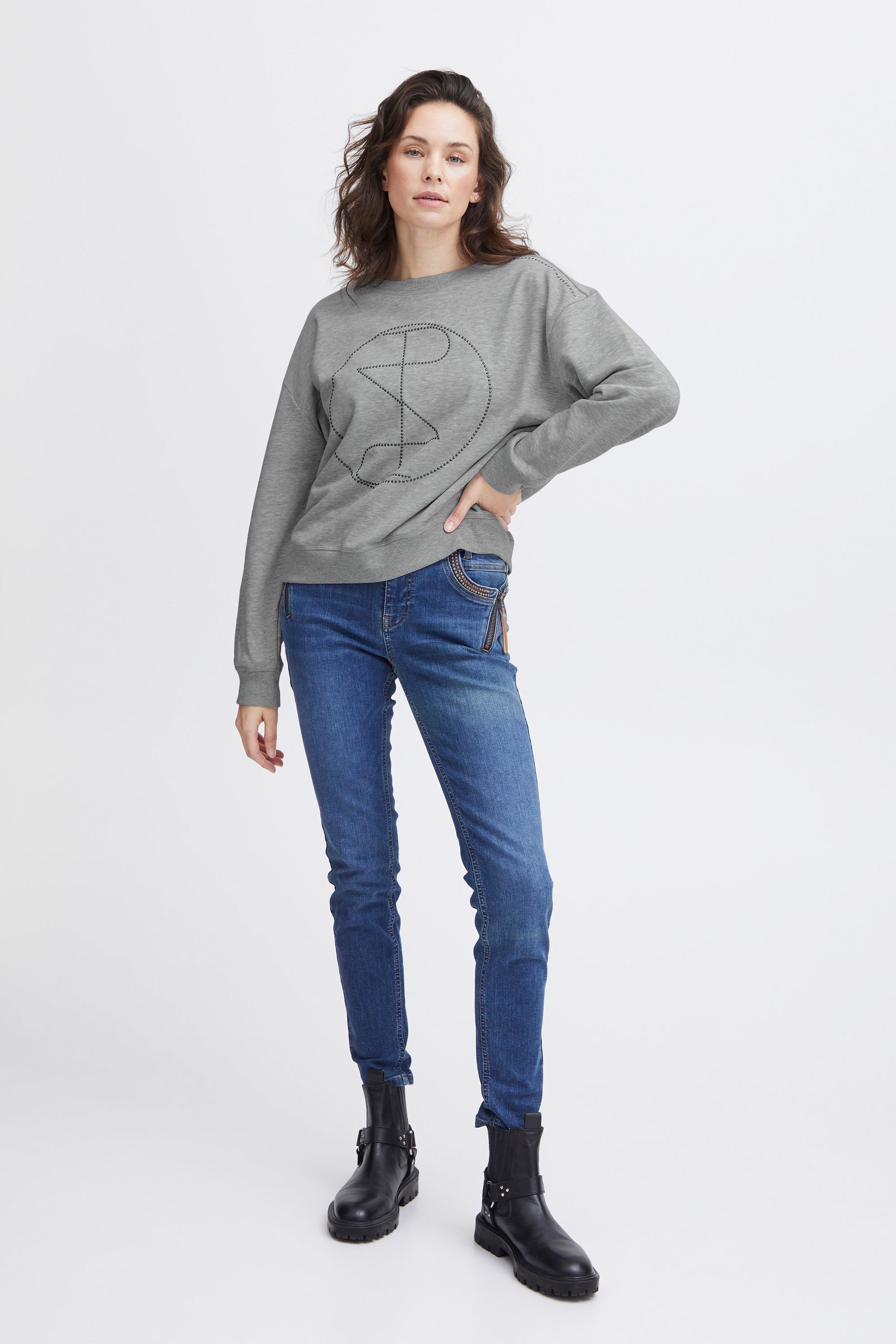 Pulz Jeans Sweatshirt »Rundhalspullover PZMallie«